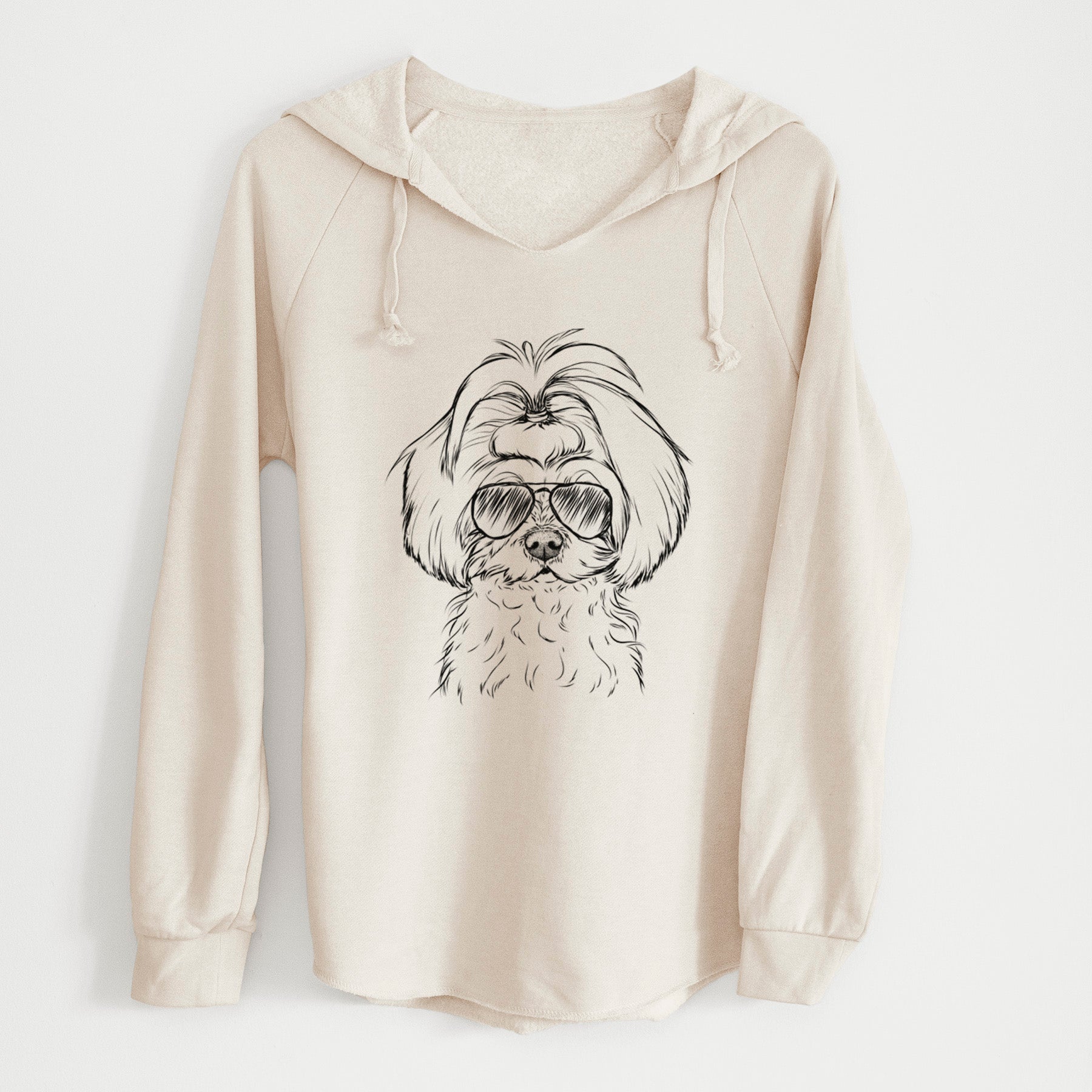 Aviator Ellie the Maltese - Cali Wave Hooded Sweatshirt