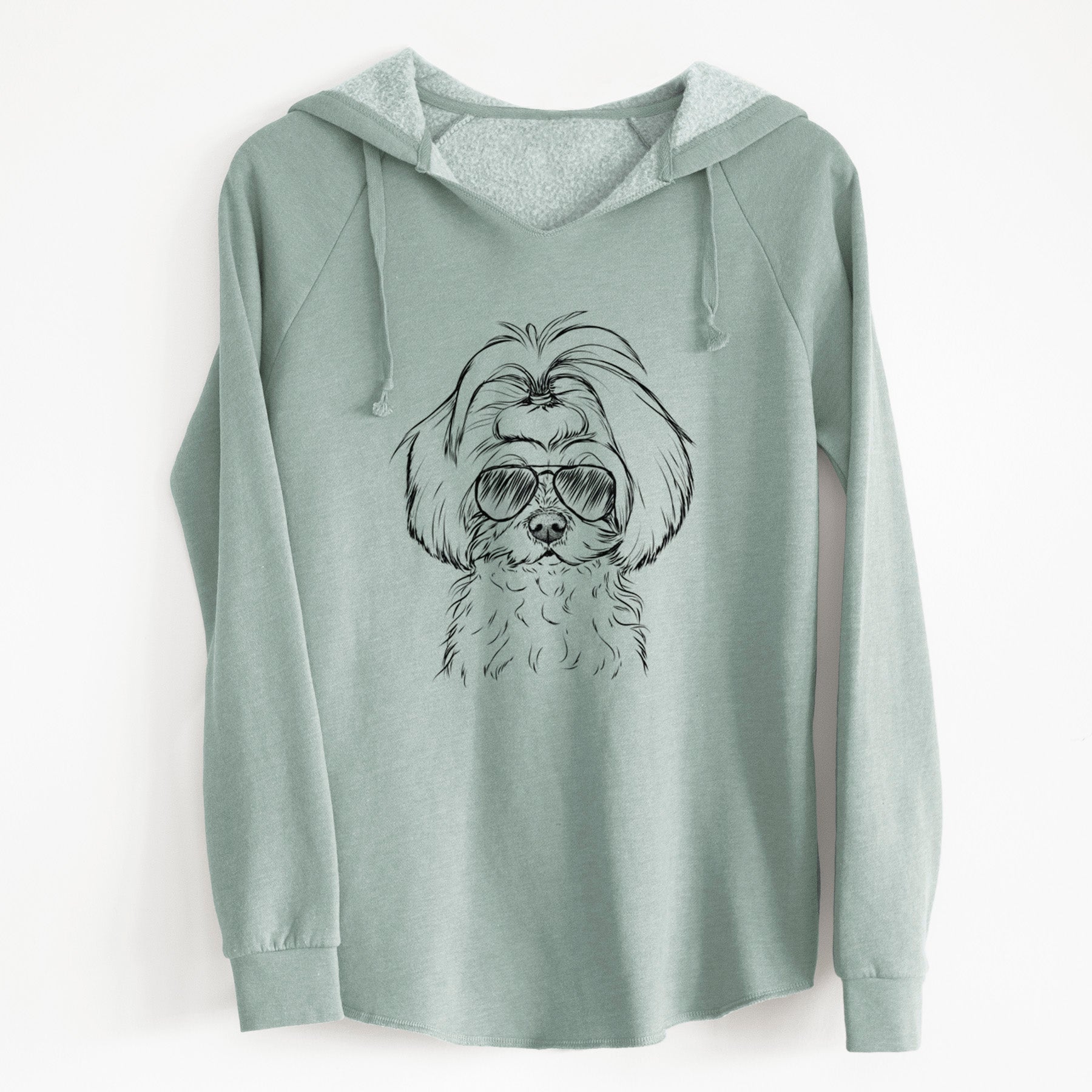 Aviator Ellie the Maltese - Cali Wave Hooded Sweatshirt