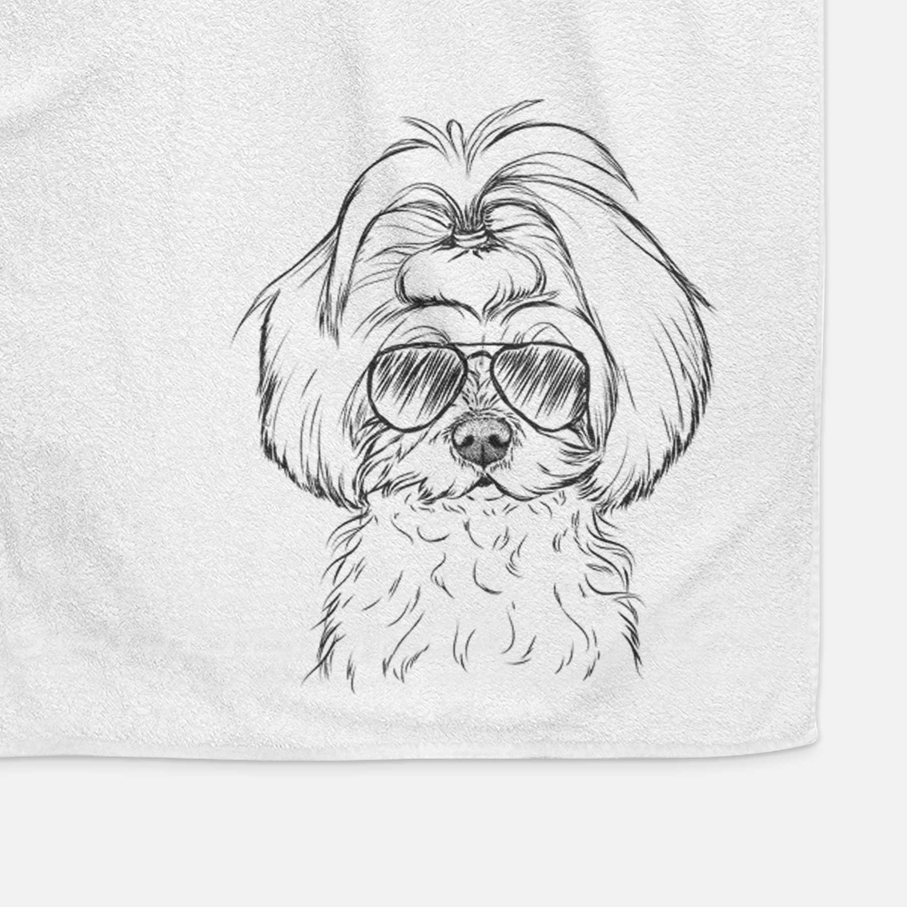 Ellie the Maltese Decorative Hand Towel