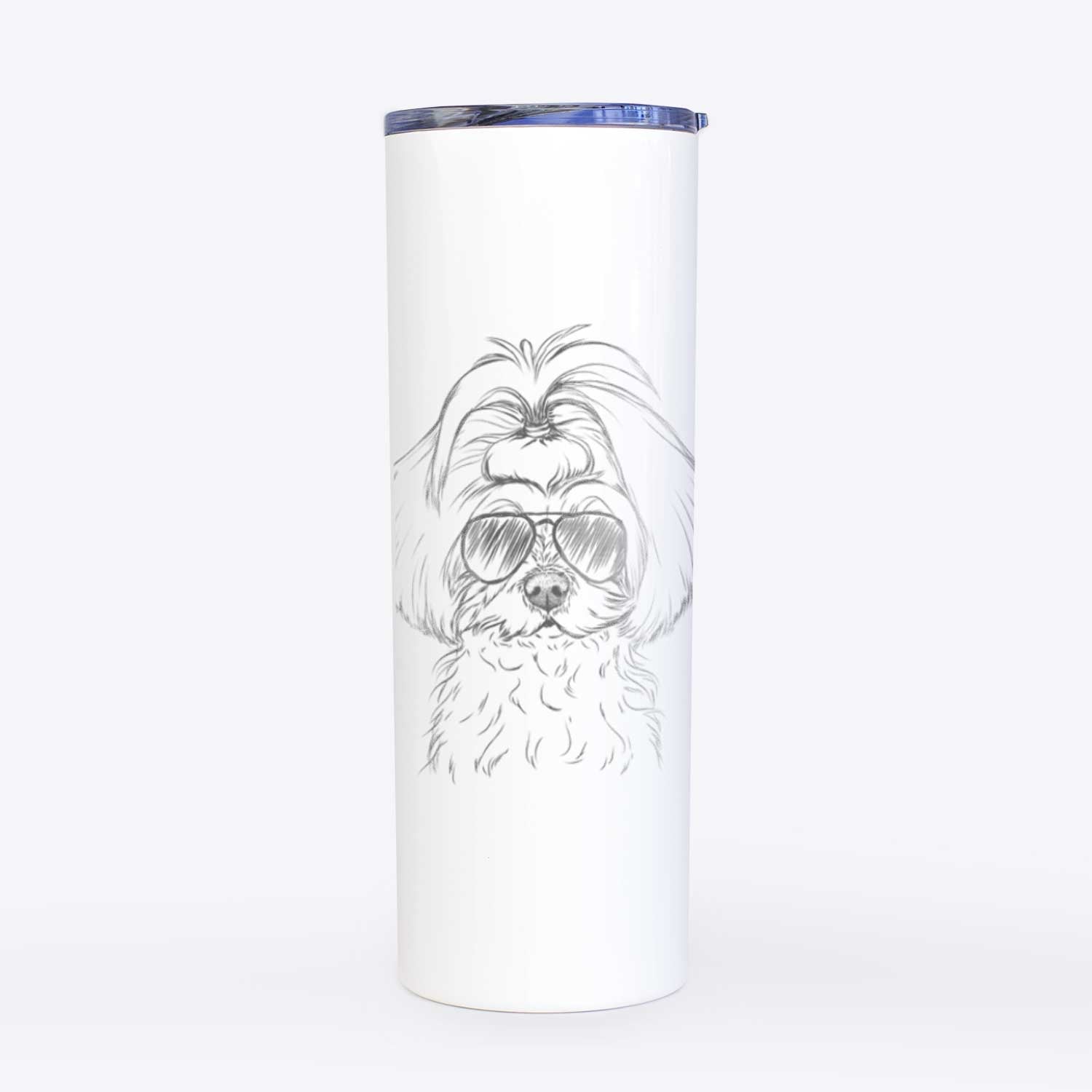 Ellie the Maltese - 20oz Skinny Tumbler