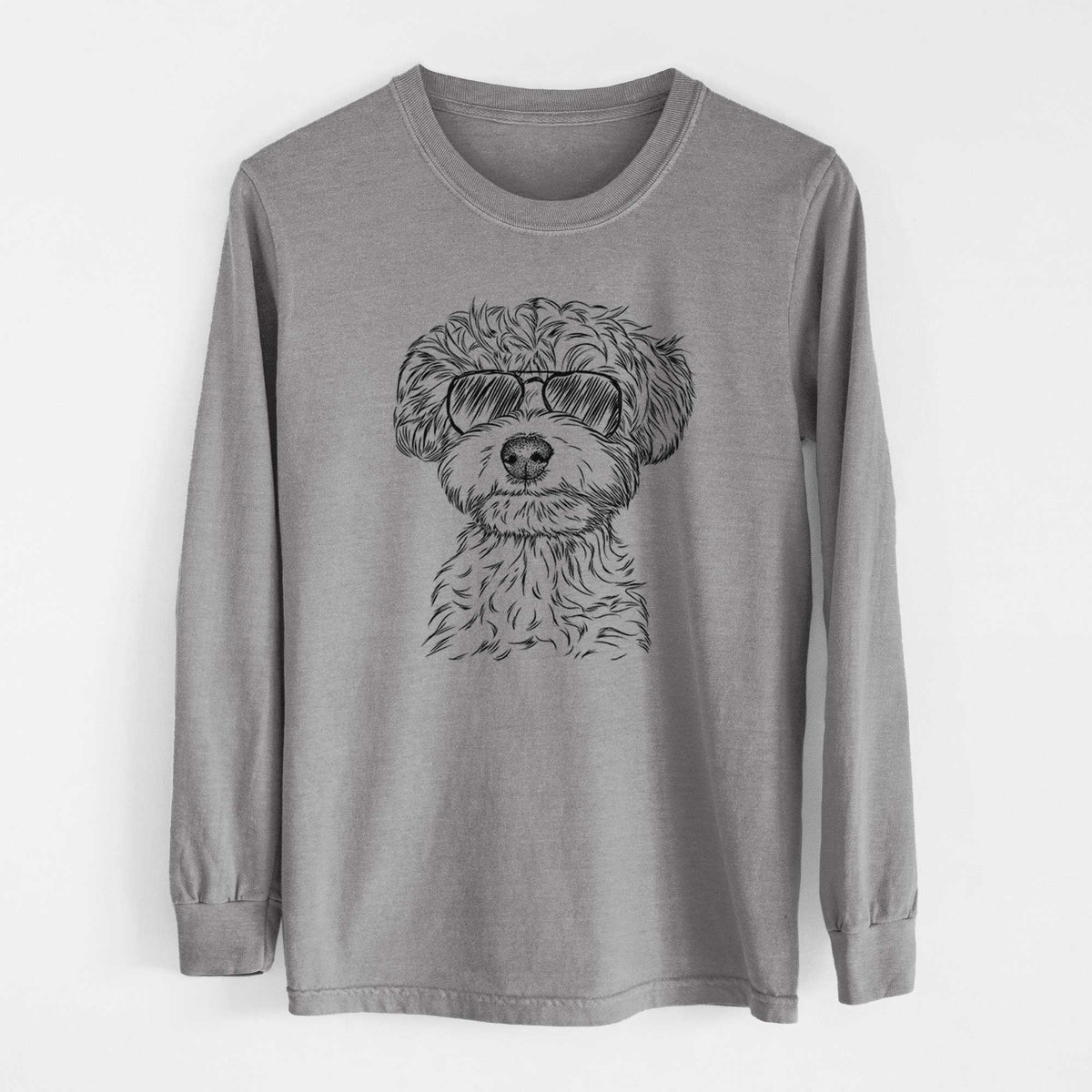 Aviators Elliott the Yorkiepoo - Heavyweight 100% Cotton Long Sleeve