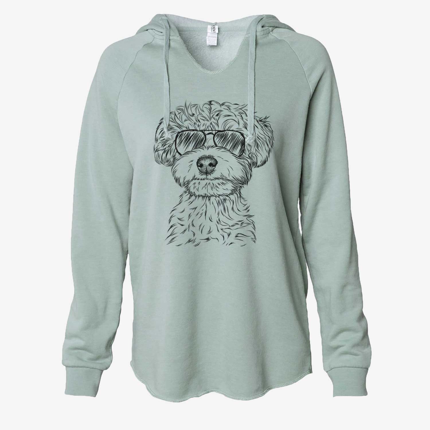 Elliott the Yorkiepoo - Cali Wave Hooded Sweatshirt