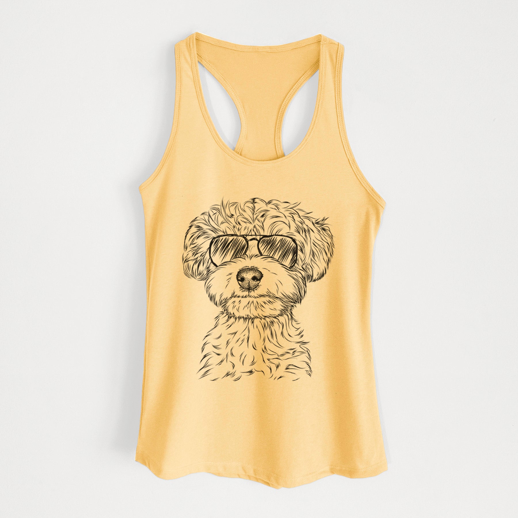 Elliott the Yorkiepoo - Women's Racerback Tanktop