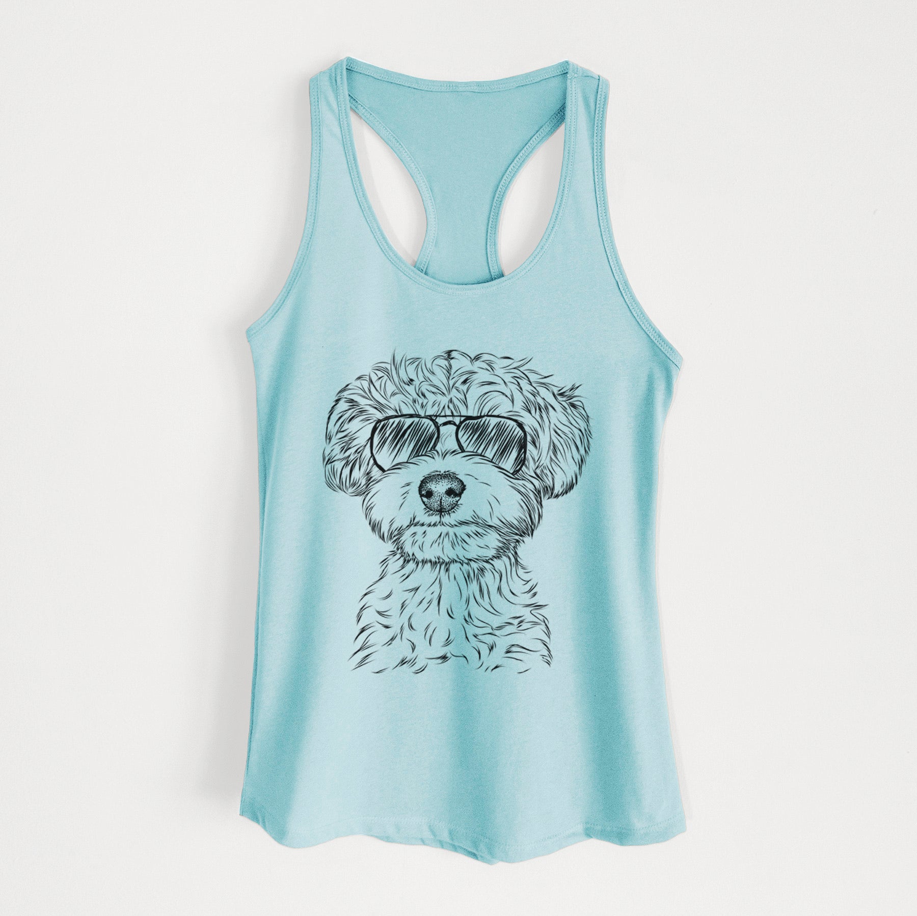 Elliott the Yorkiepoo - Women's Racerback Tanktop