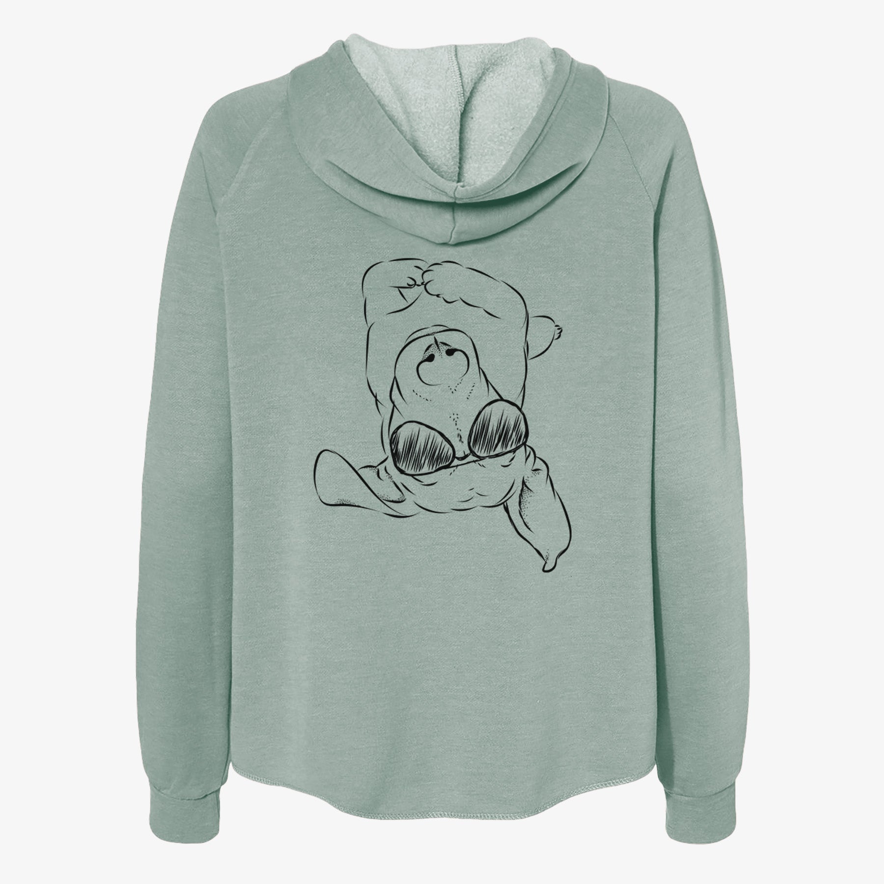 Eloise the Mixed Breed - Women's Cali Wave Zip-Up Sweatshirt