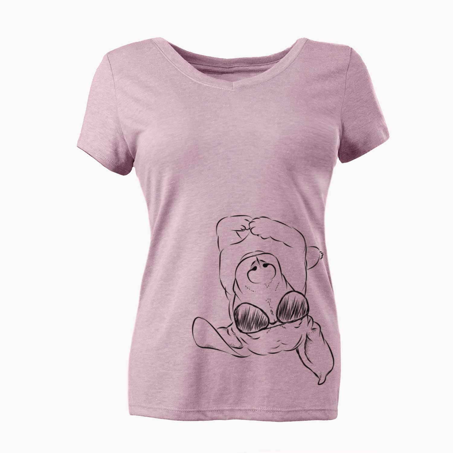 Aviator Eloise the Mixed Breed - Women's V-neck Shirt