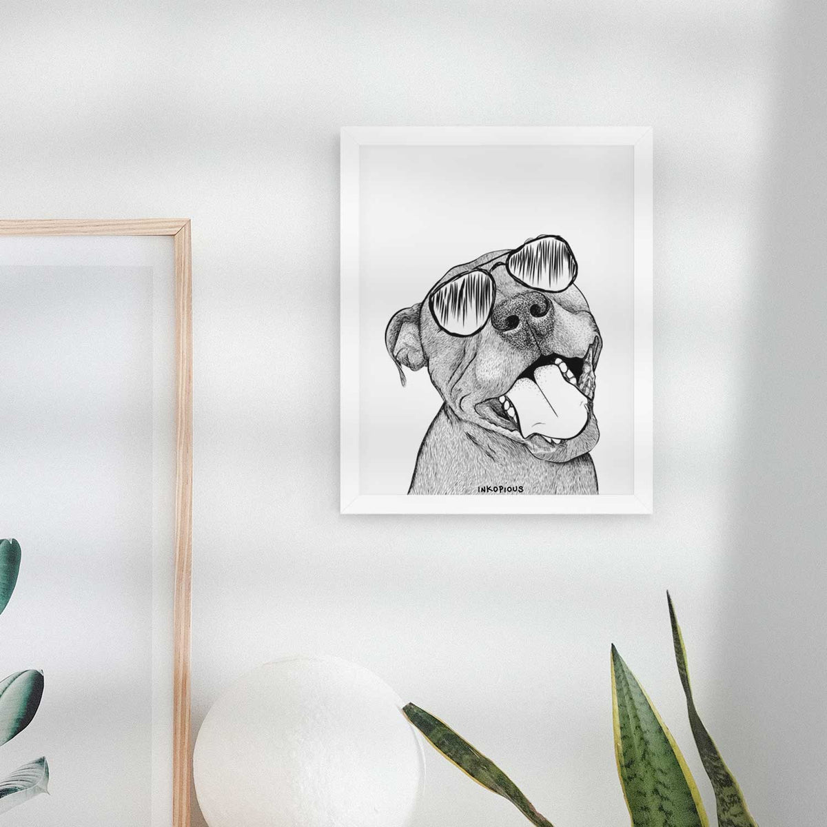 Eloise the Pitbull Mix Art Print