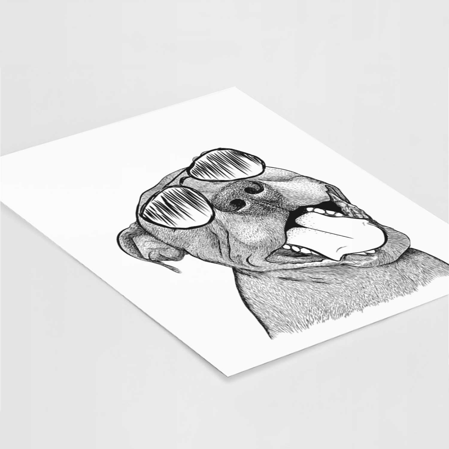 Eloise the Pitbull Mix Art Print