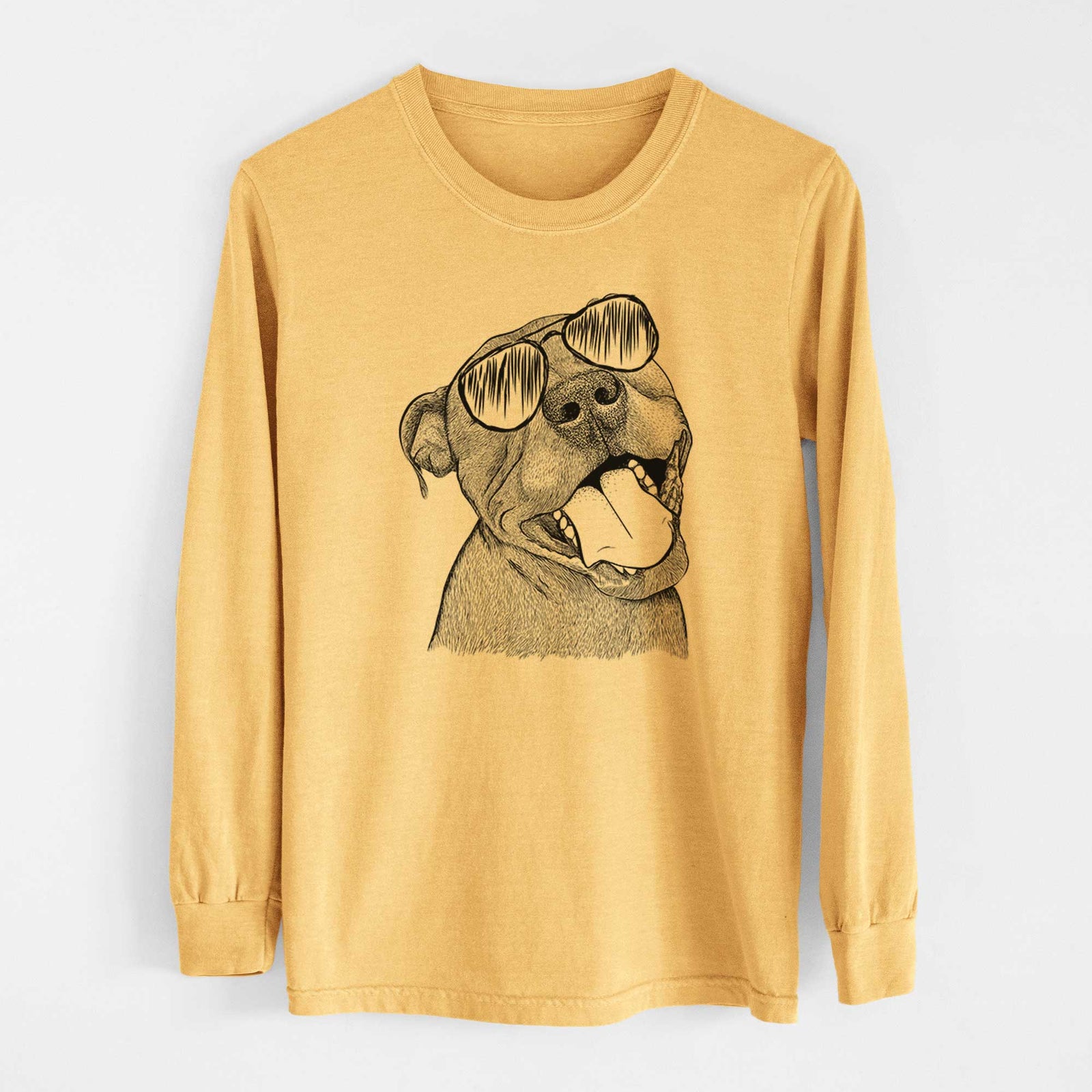 Aviators Eloise the Pitbull Mix - Heavyweight 100% Cotton Long Sleeve