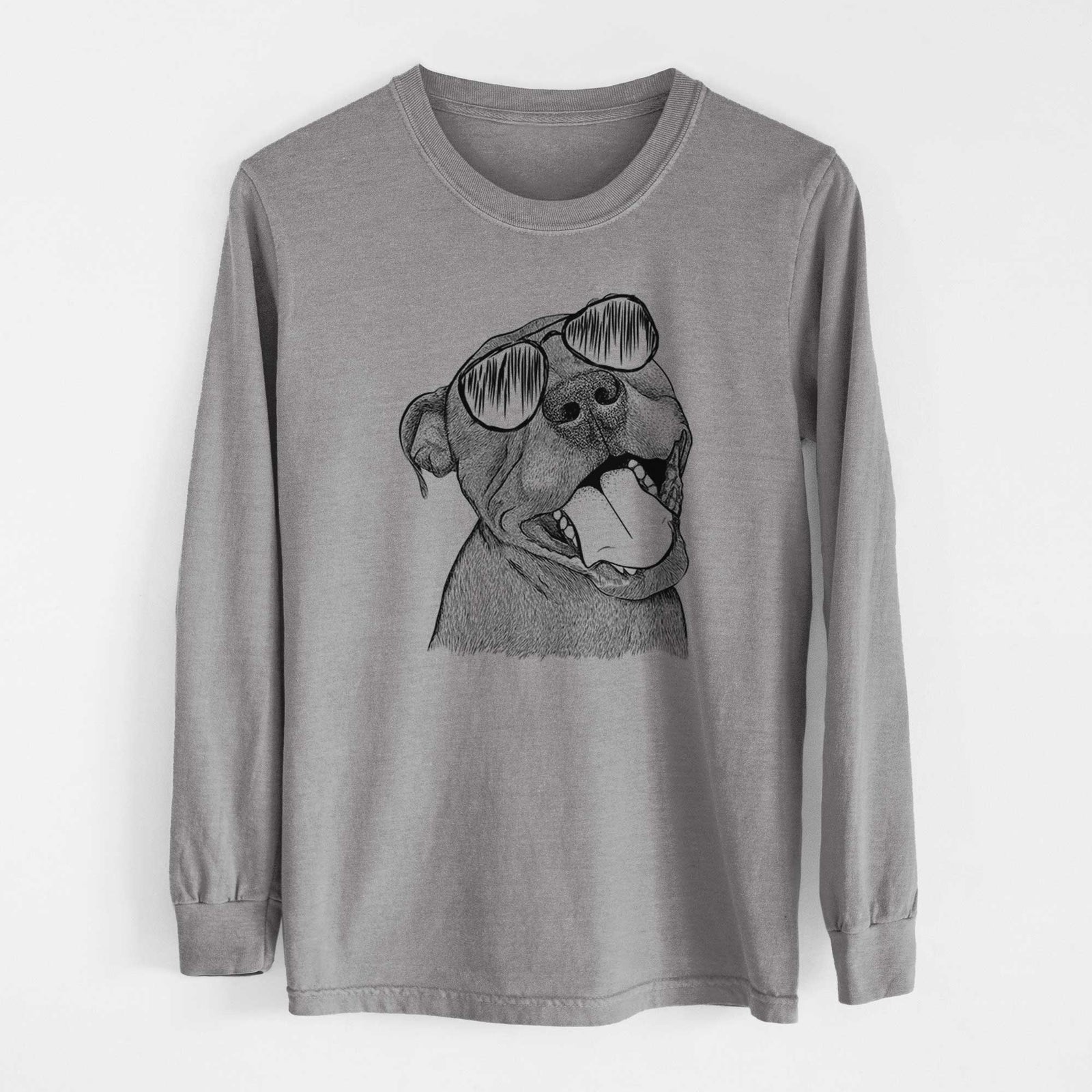 Aviators Eloise the Pitbull Mix - Heavyweight 100% Cotton Long Sleeve