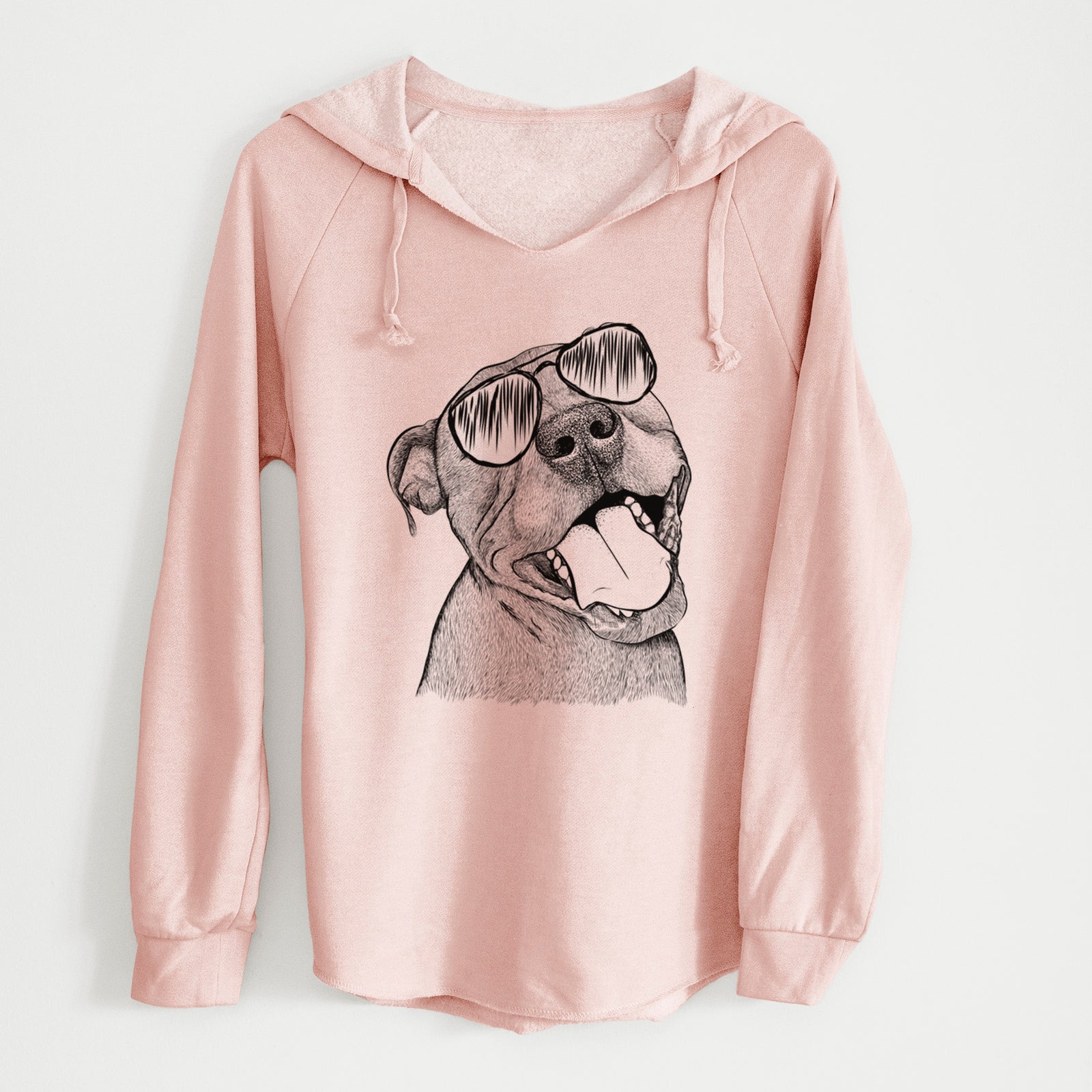 Aviator Eloise the Pitbull Mix - Cali Wave Hooded Sweatshirt
