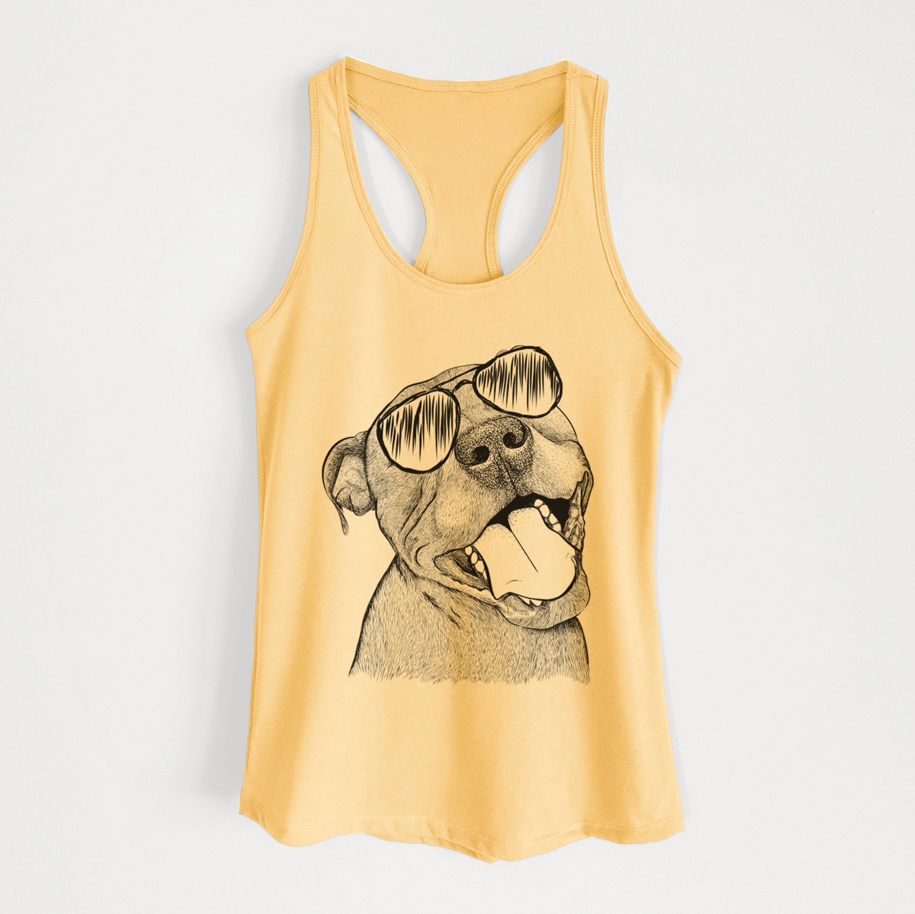 Eloise the Pitbull Mix - Women's Racerback Tanktop