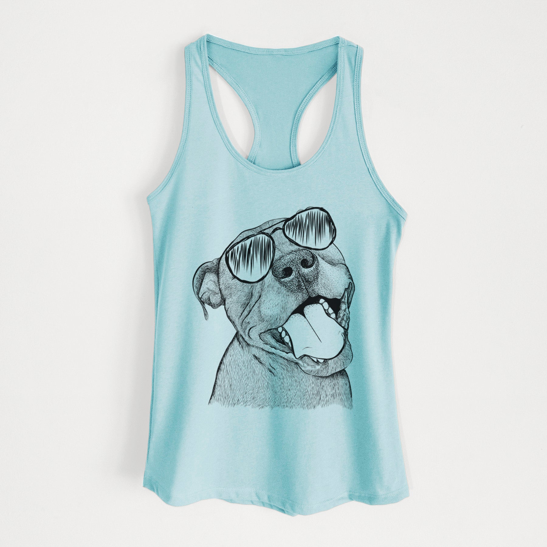 Eloise the Pitbull Mix - Women's Racerback Tanktop