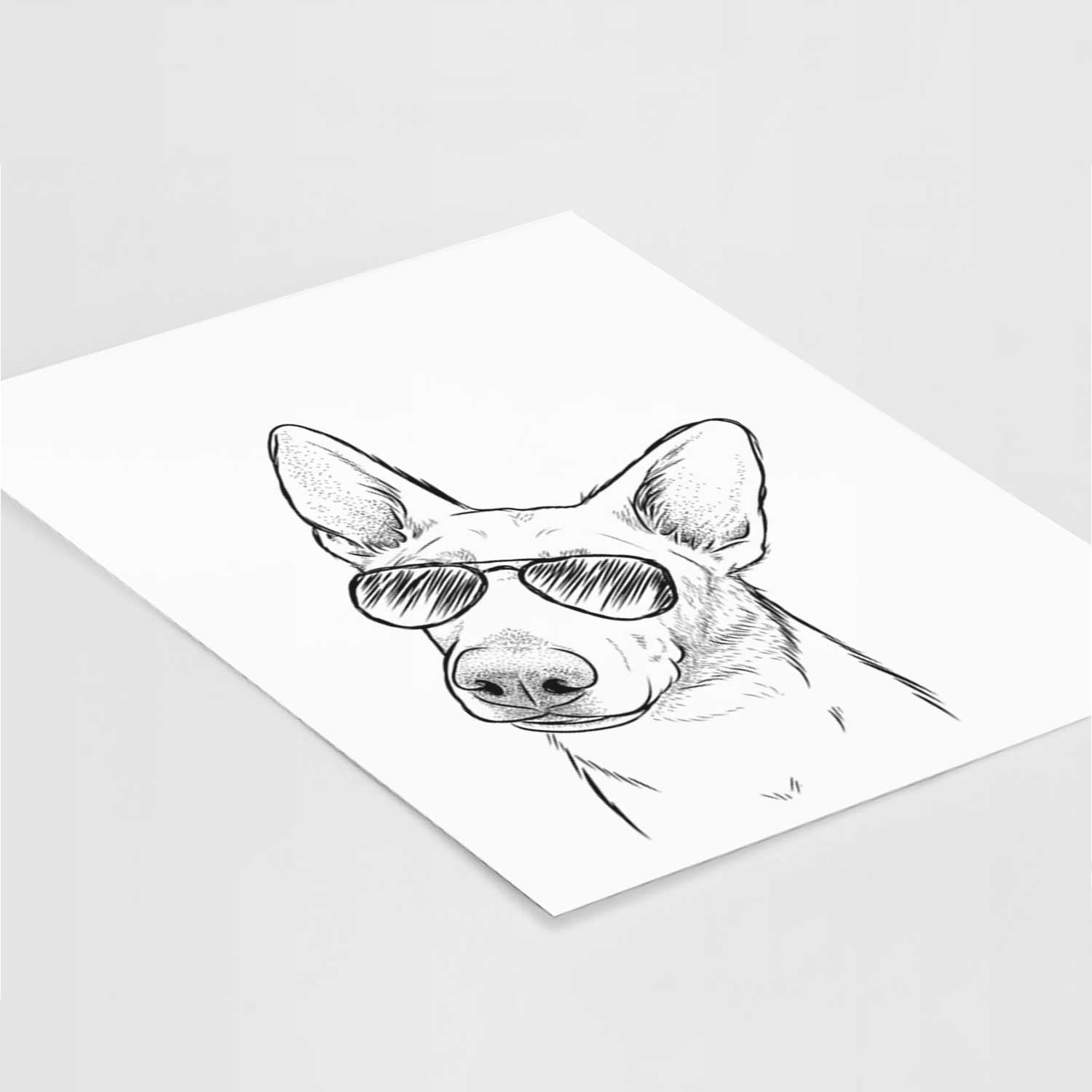 Elsa the German Shepherd Art Print