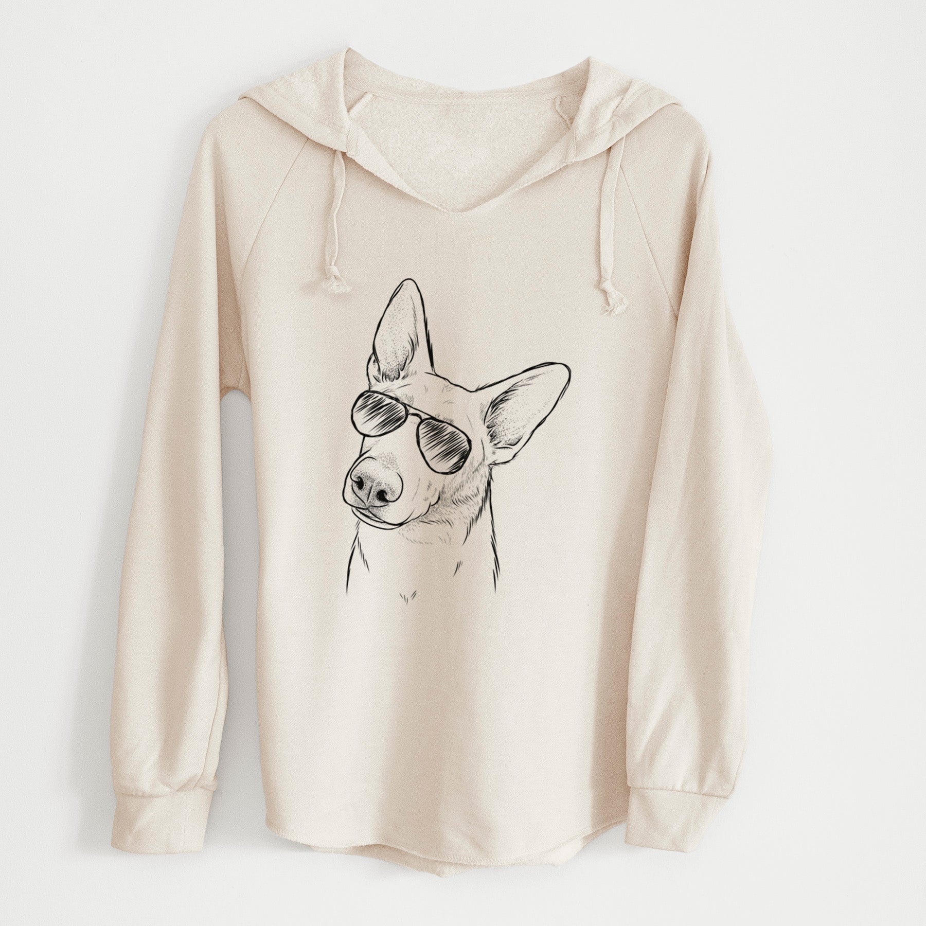 Aviator Elsa the German Shepherd - Cali Wave Hooded Sweatshirt