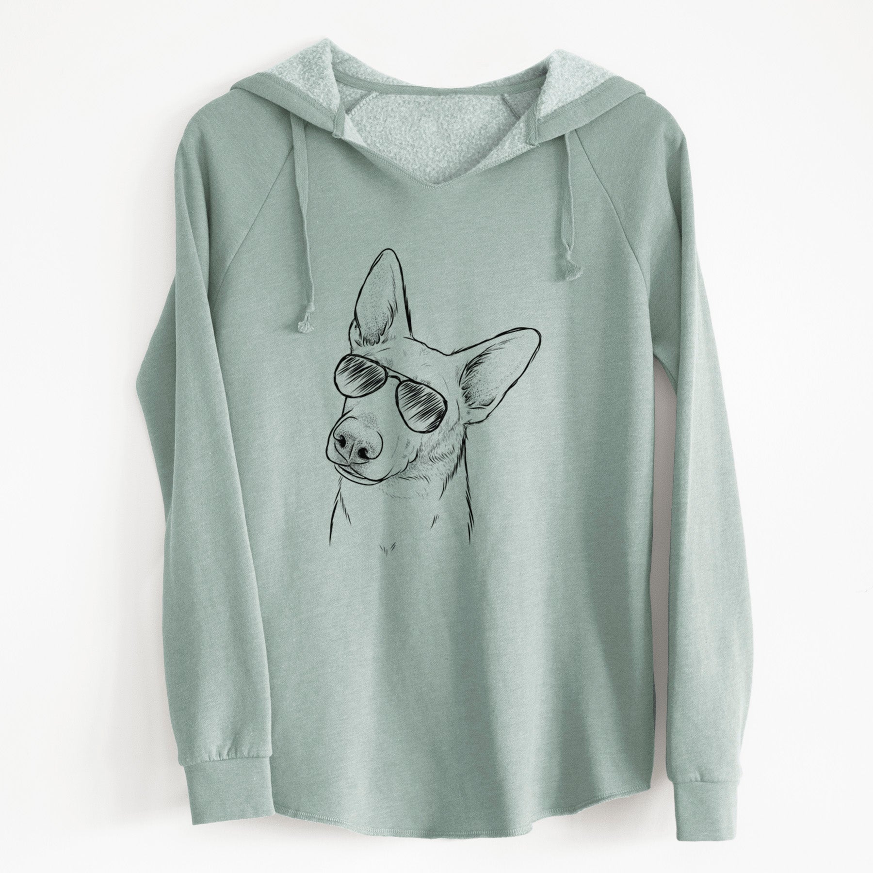 Aviator Elsa the German Shepherd - Cali Wave Hooded Sweatshirt