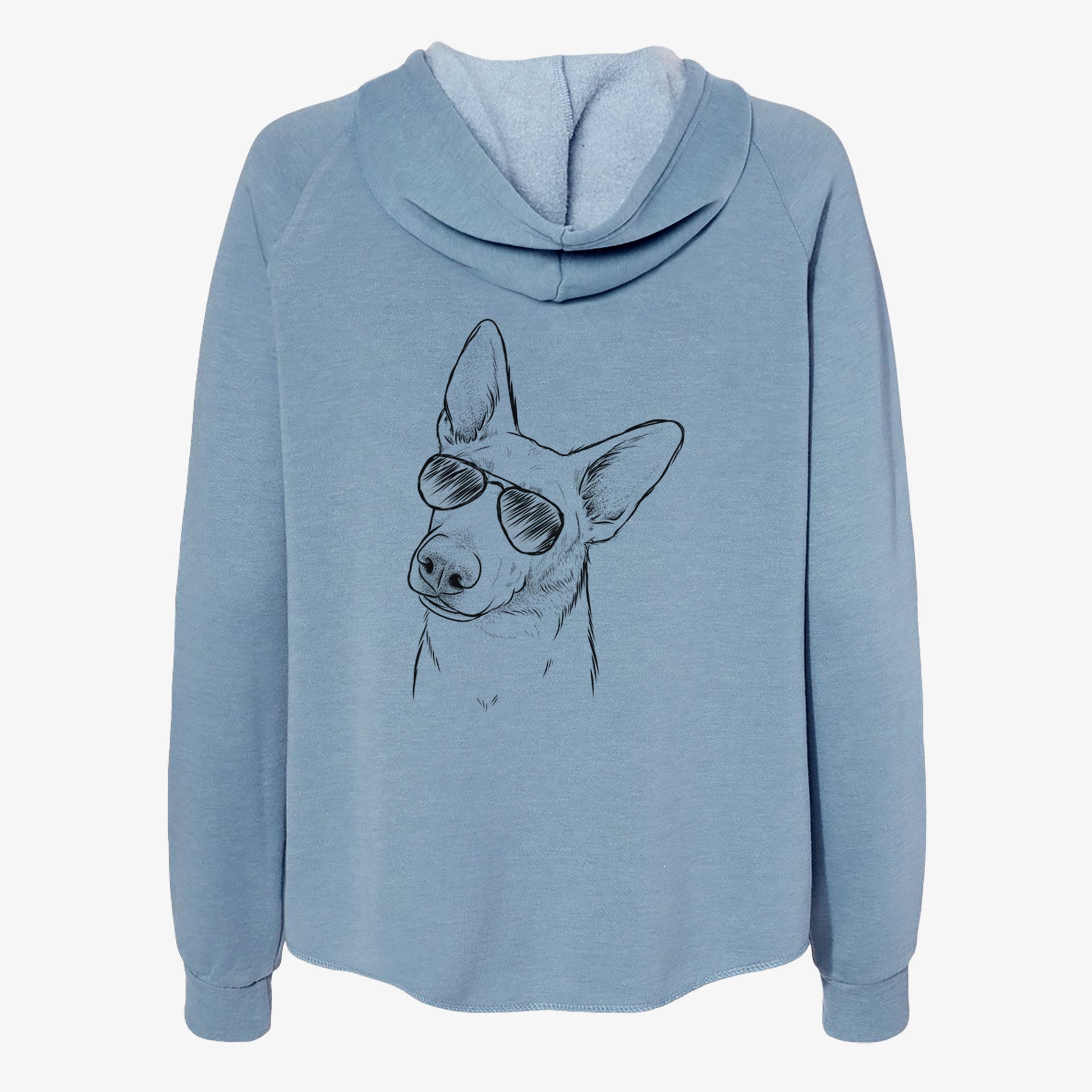 Elsa the German Shepherd - Women's Cali Wave Zip-Up Sweatshirt