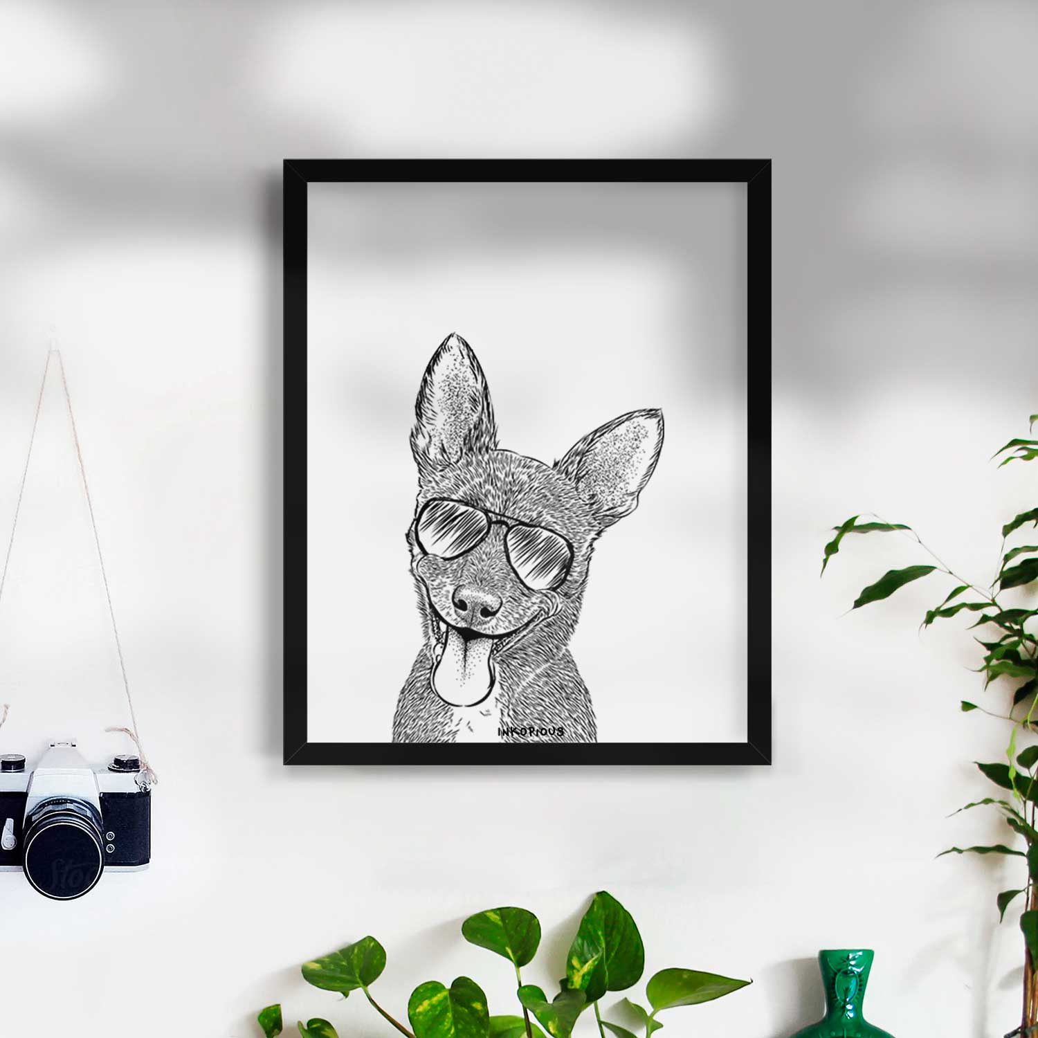 Elvira the Terrier Mix Art Print