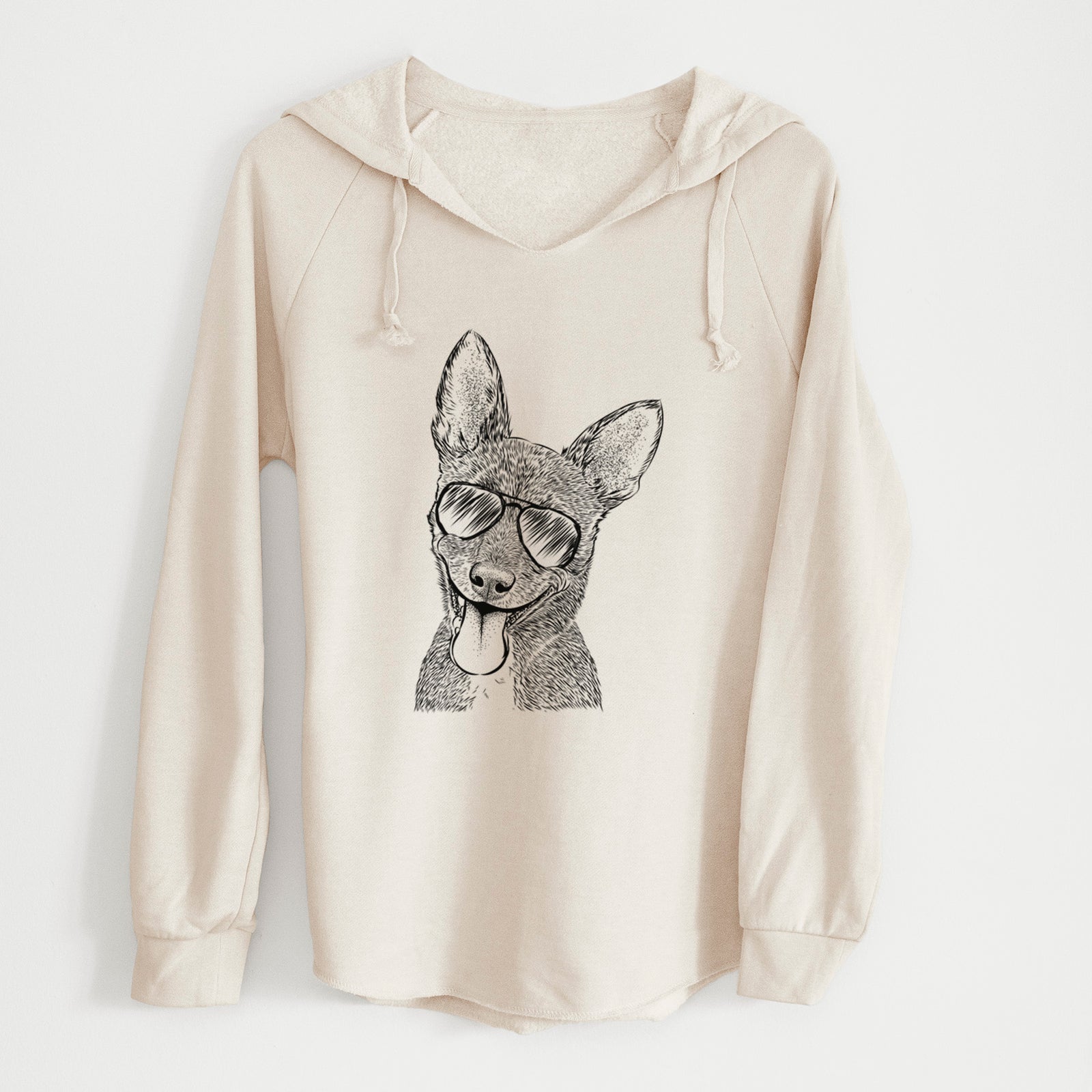 Aviator Elvira the Terrier Mix - Cali Wave Hooded Sweatshirt