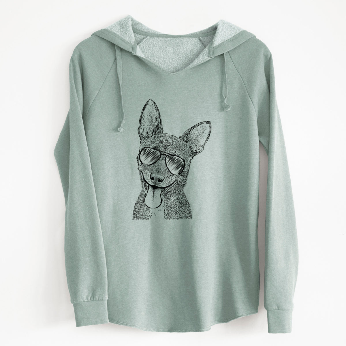 Aviator Elvira the Terrier Mix - Cali Wave Hooded Sweatshirt