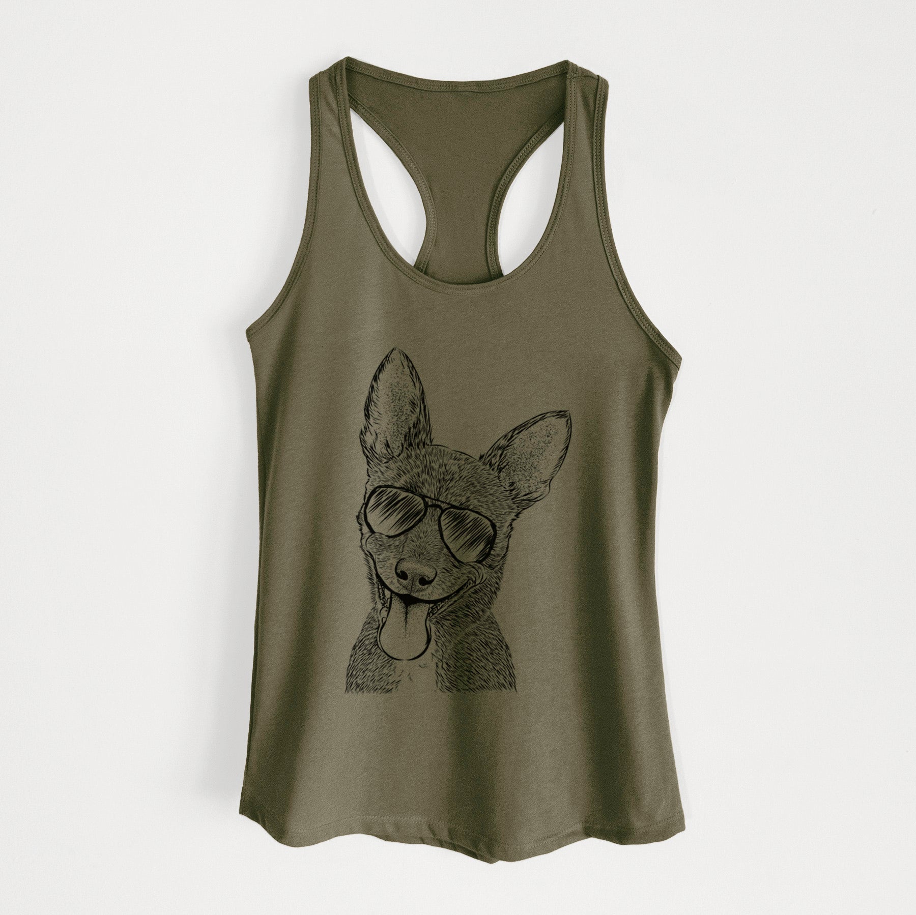 Elvira the Terrier Mix - Women's Racerback Tanktop