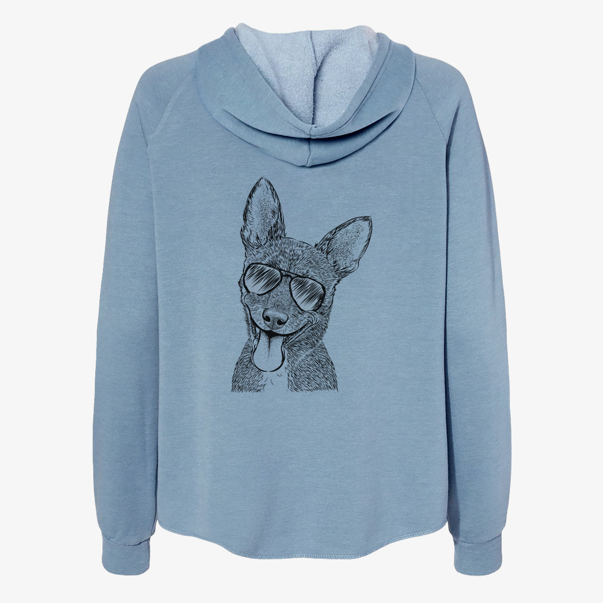 Elvira the Terrier Mix - Women's Cali Wave Zip-Up Sweatshirt