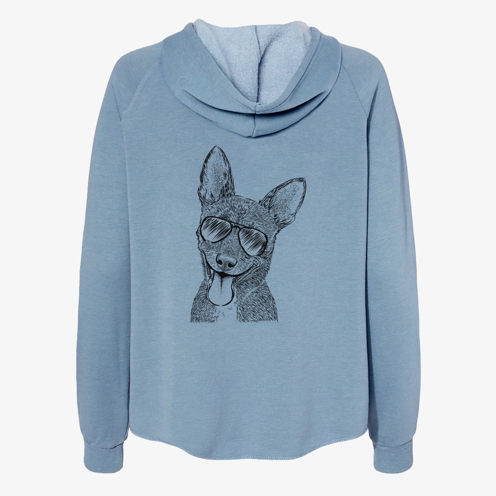 Elvira the Terrier Mix - Women's Cali Wave Zip-Up Sweatshirt