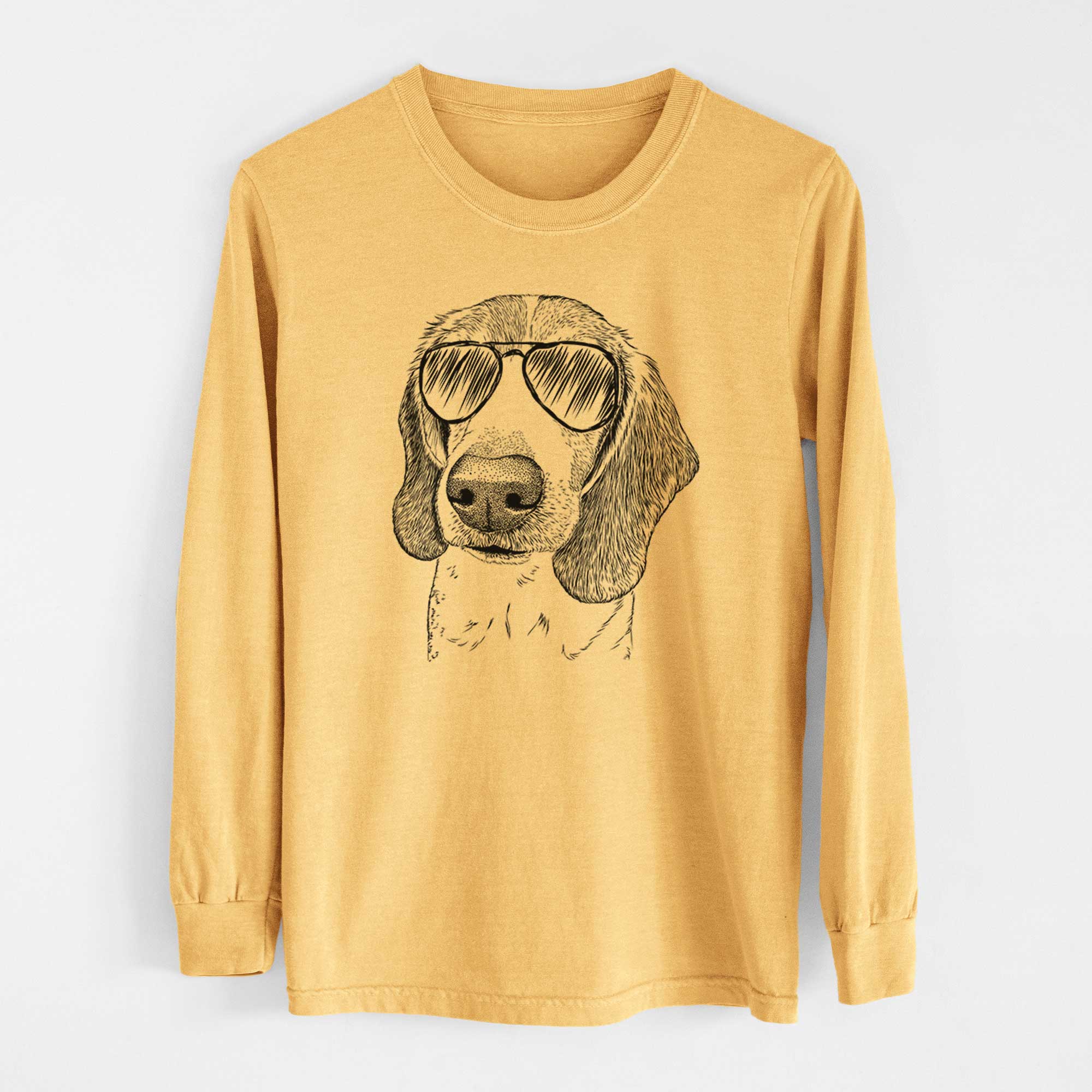 Aviators Elvis the Bluetick Beagle - Heavyweight 100% Cotton Long Sleeve