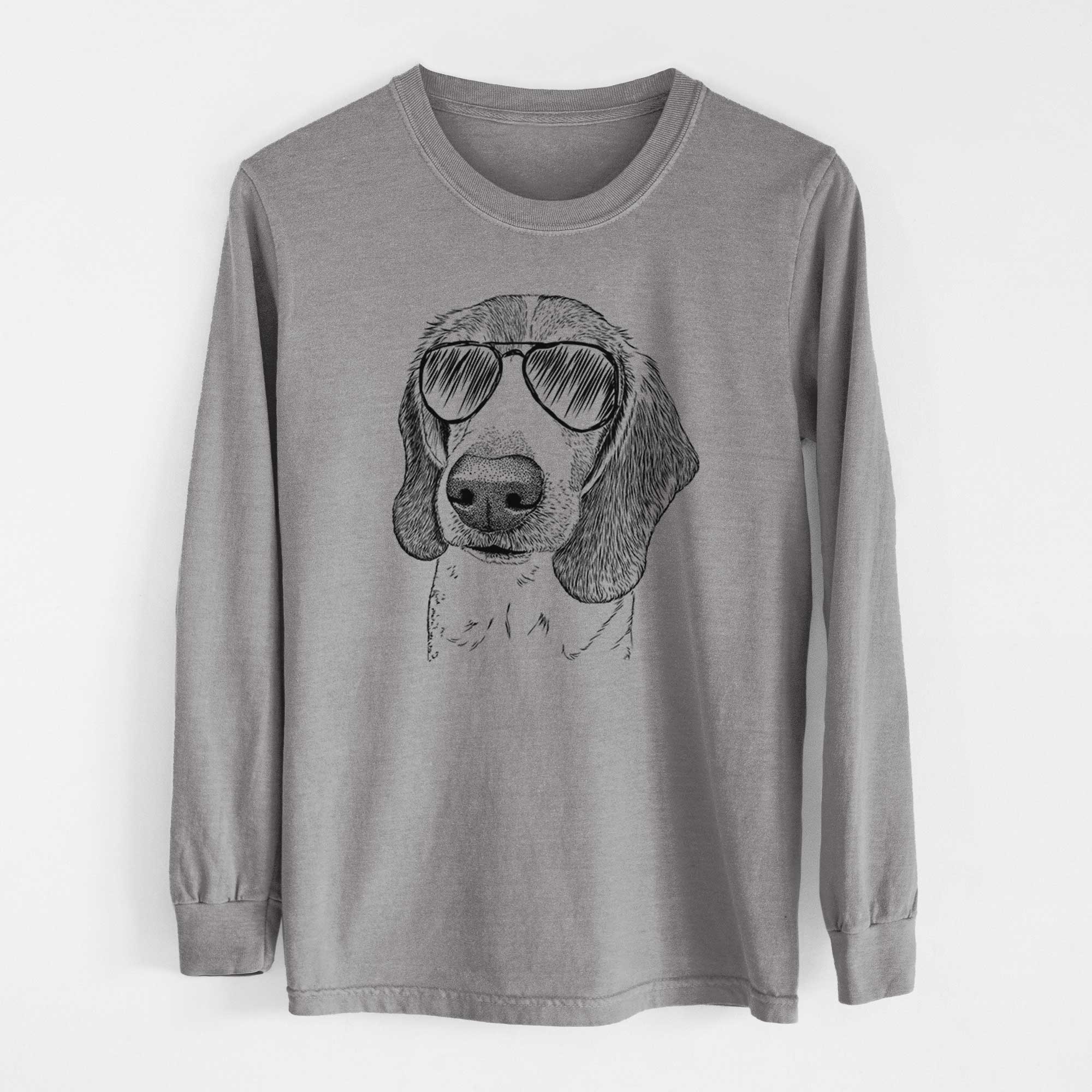 Aviators Elvis the Bluetick Beagle - Heavyweight 100% Cotton Long Sleeve