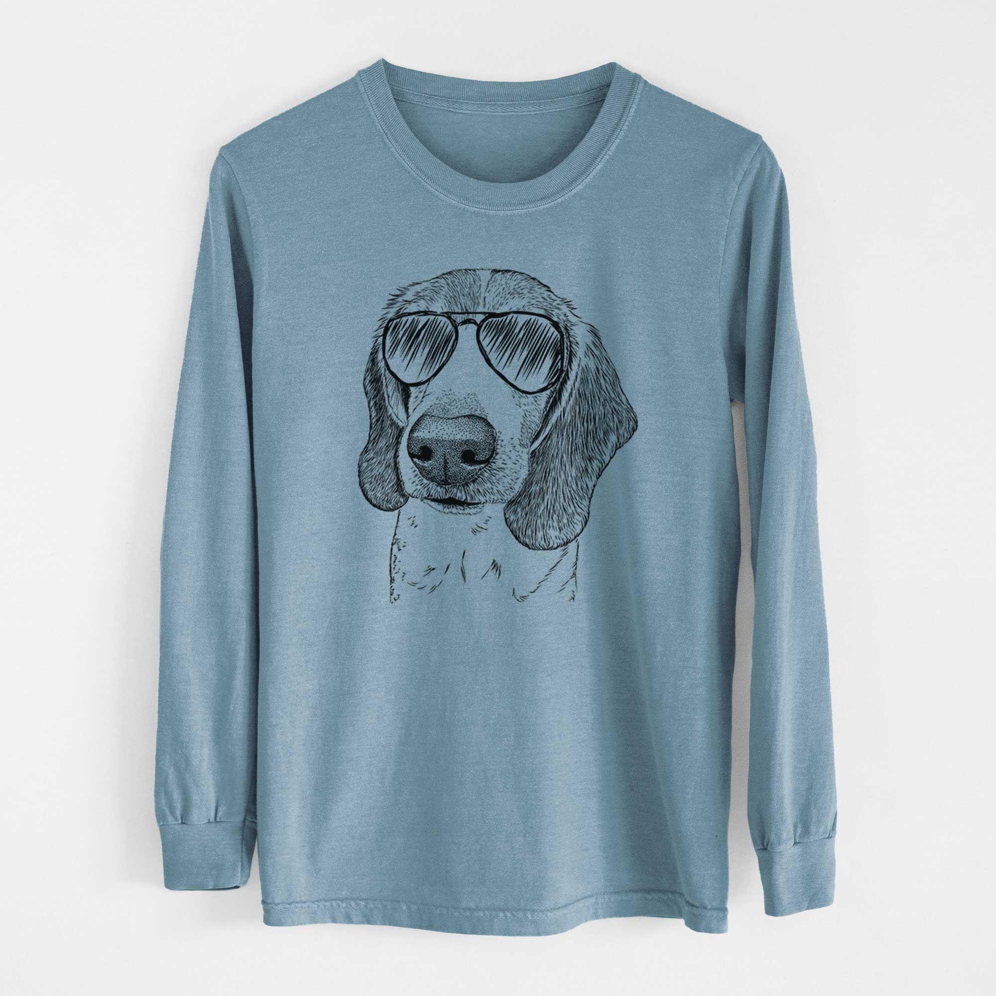 Aviators Elvis the Bluetick Beagle - Heavyweight 100% Cotton Long Sleeve