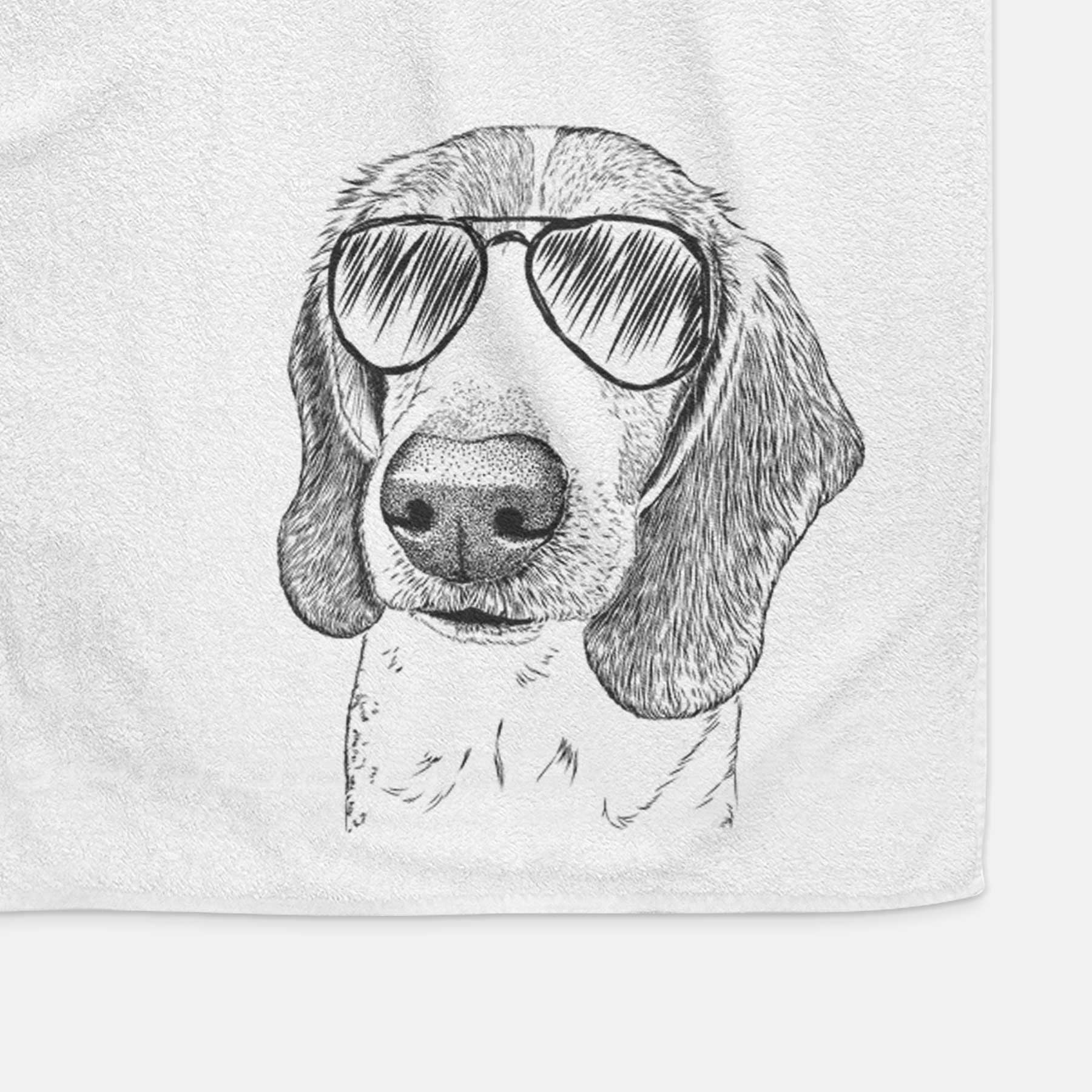 Elvis the Bluetick Beagle Decorative Hand Towel