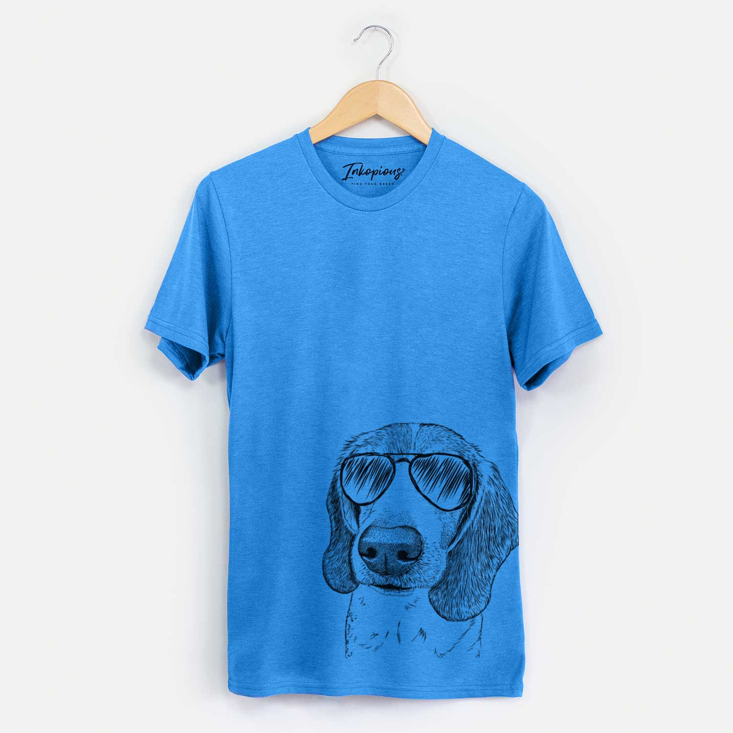 Aviator Elvis the Bluetick Beagle - Unisex Crewneck