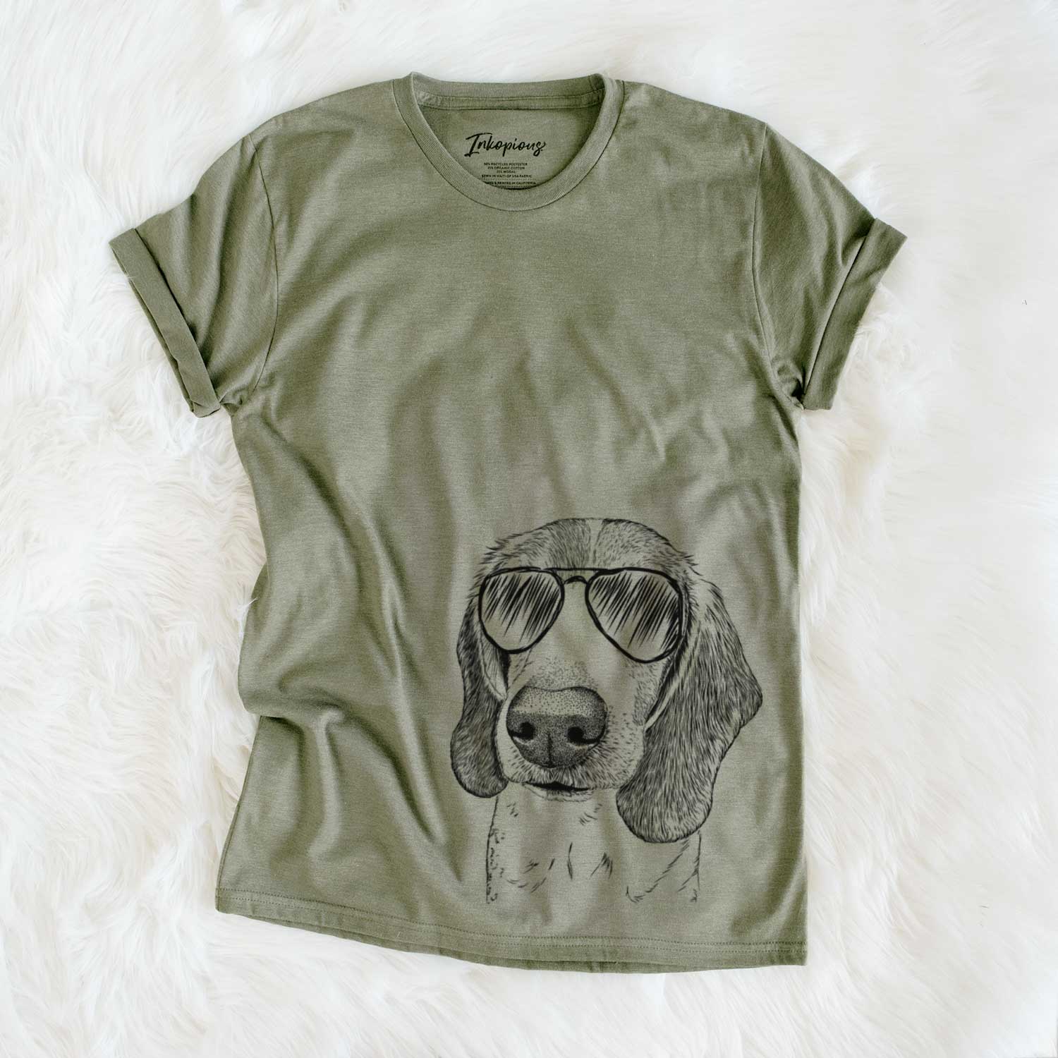 Aviator Elvis the Bluetick Beagle - Unisex Crewneck