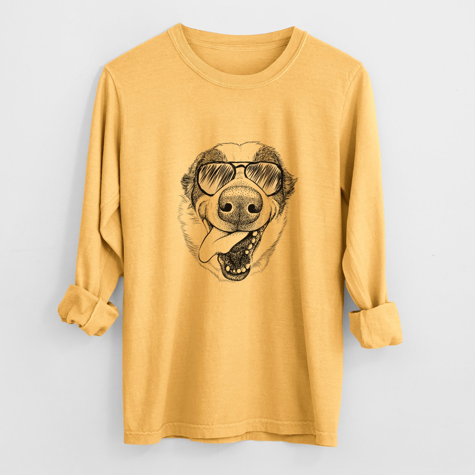 Aviators Elwood the Border Collie - Heavyweight 100% Cotton Long Sleeve