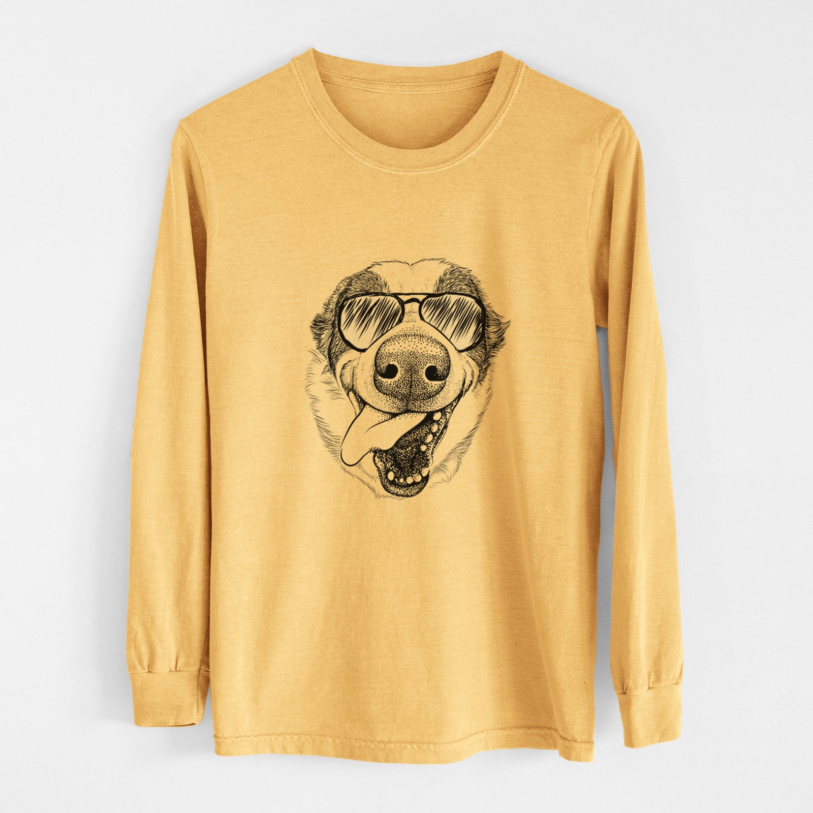 Aviators Elwood the Border Collie - Heavyweight 100% Cotton Long Sleeve
