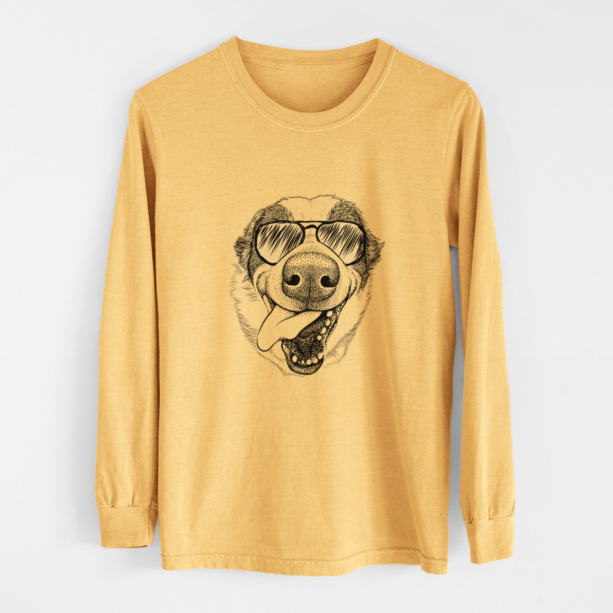 Aviators Elwood the Border Collie - Heavyweight 100% Cotton Long Sleeve