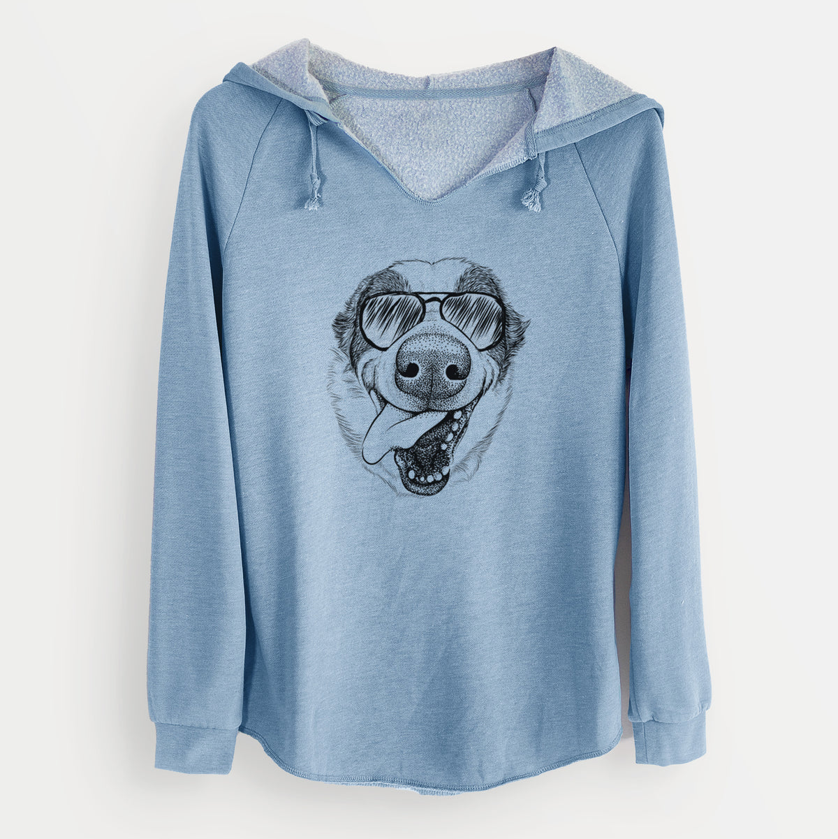 Aviator Elwood the Border Collie - Cali Wave Hooded Sweatshirt