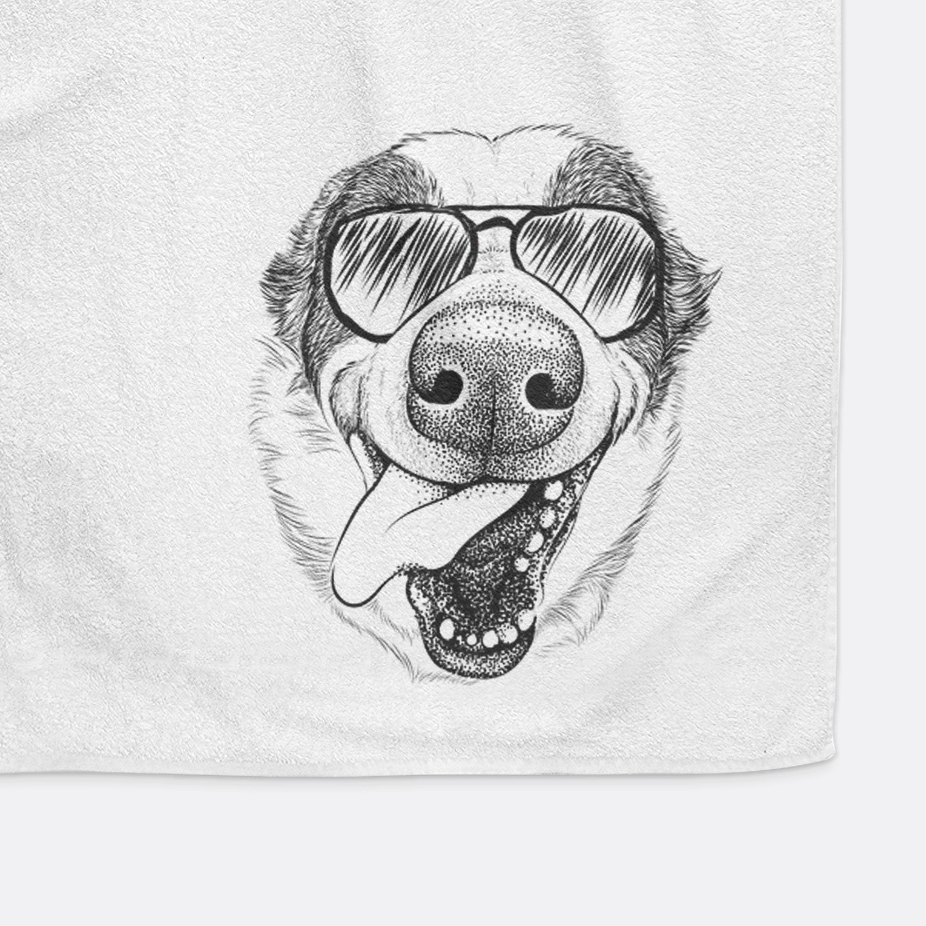 Elwood the Border Collie Decorative Hand Towel