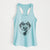 Elwood the Border Collie - Women's Racerback Tanktop