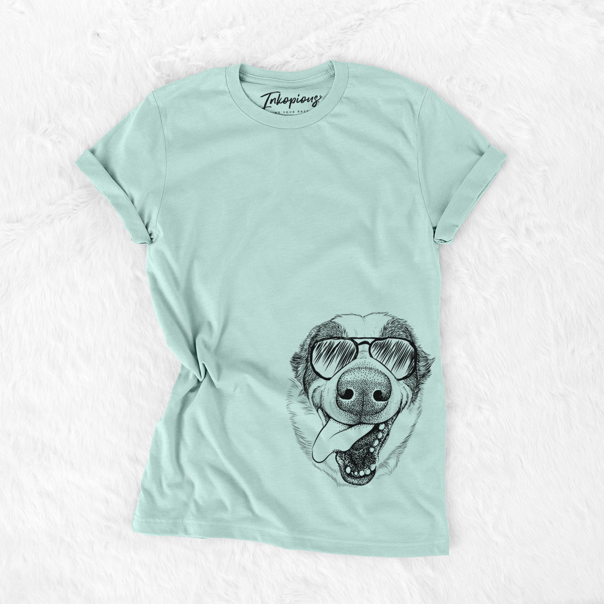 Aviator Elwood the Border Collie - Unisex Crewneck