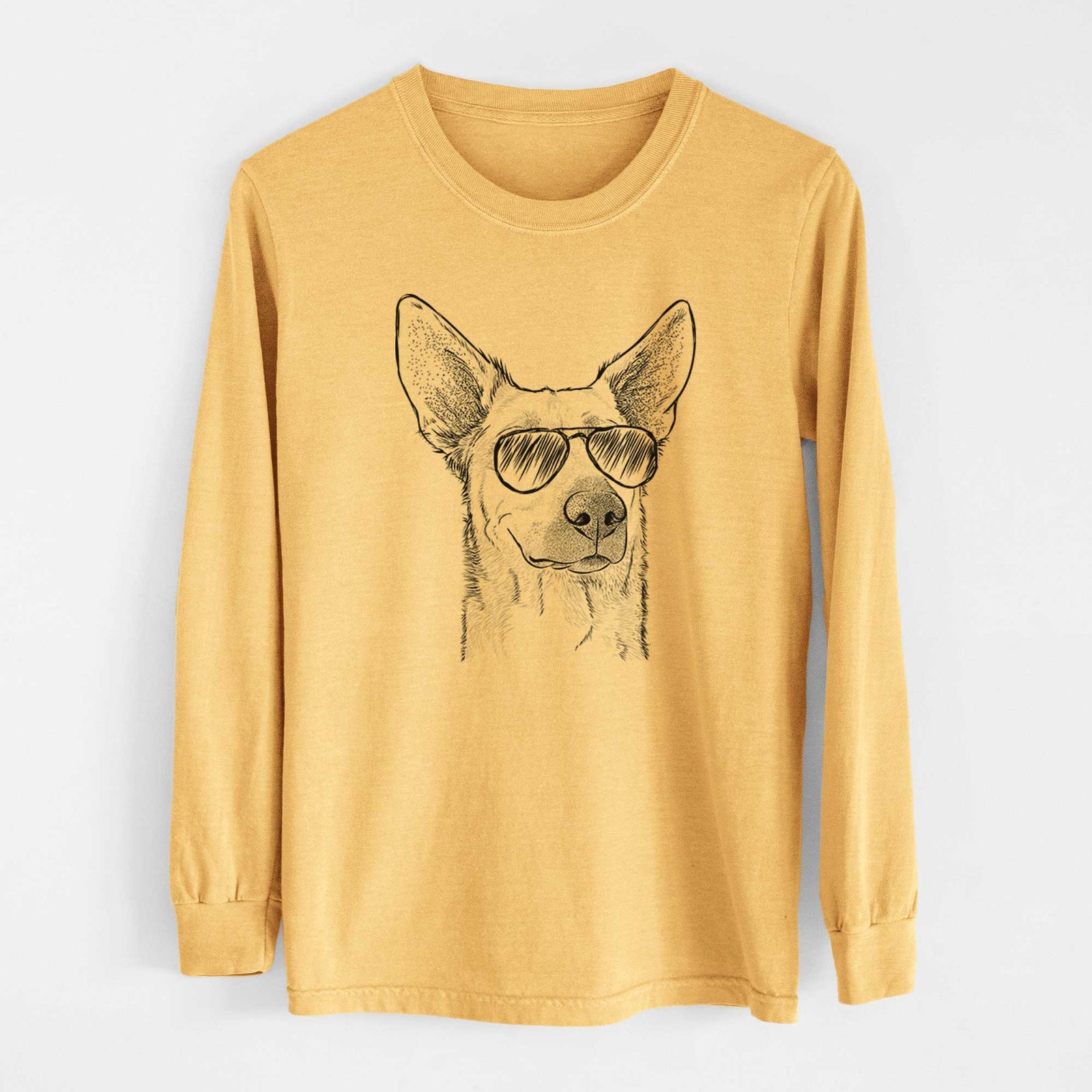 Aviators Ember the Shepherd Mix - Heavyweight 100% Cotton Long Sleeve