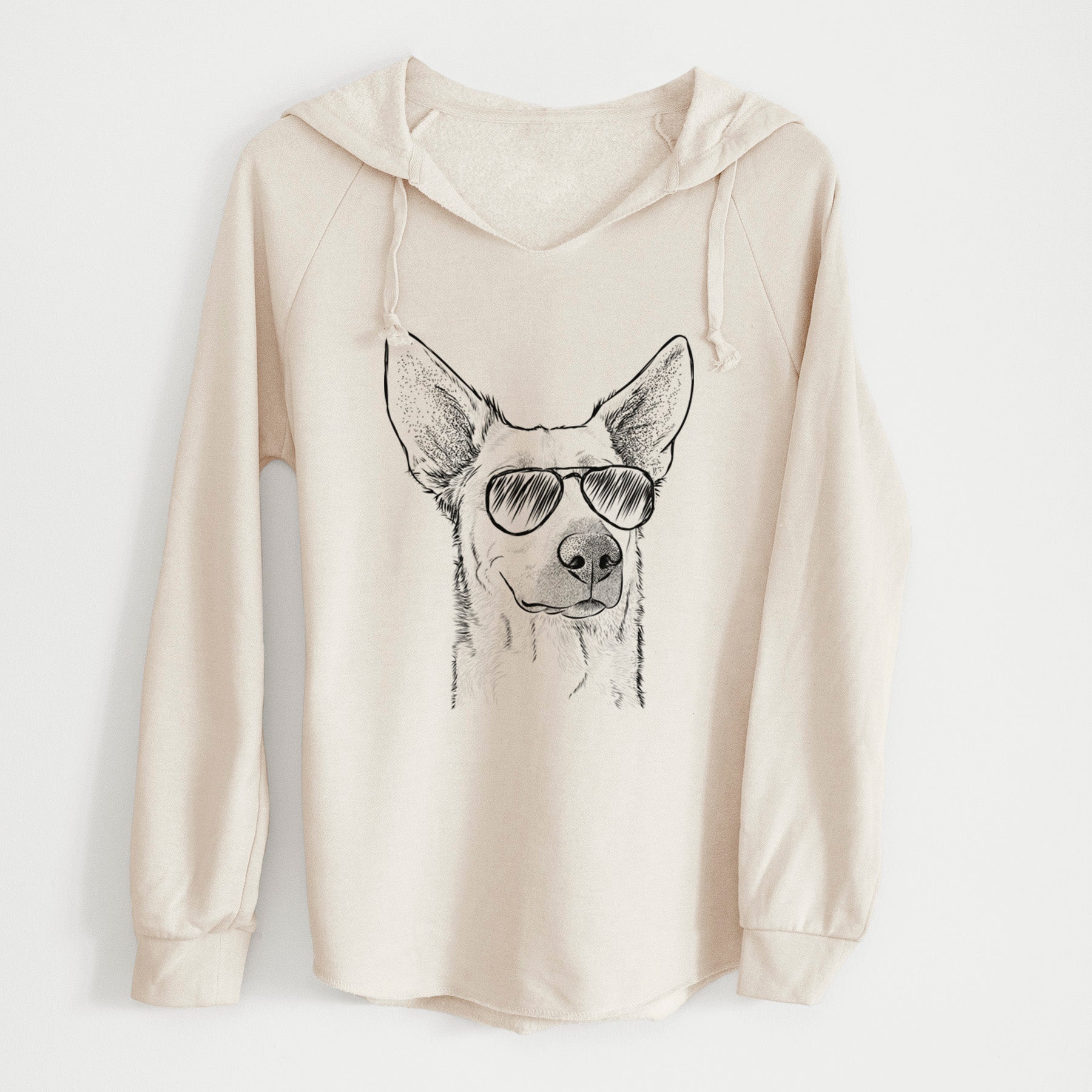 Aviator Ember the Shepherd Mix - Cali Wave Hooded Sweatshirt