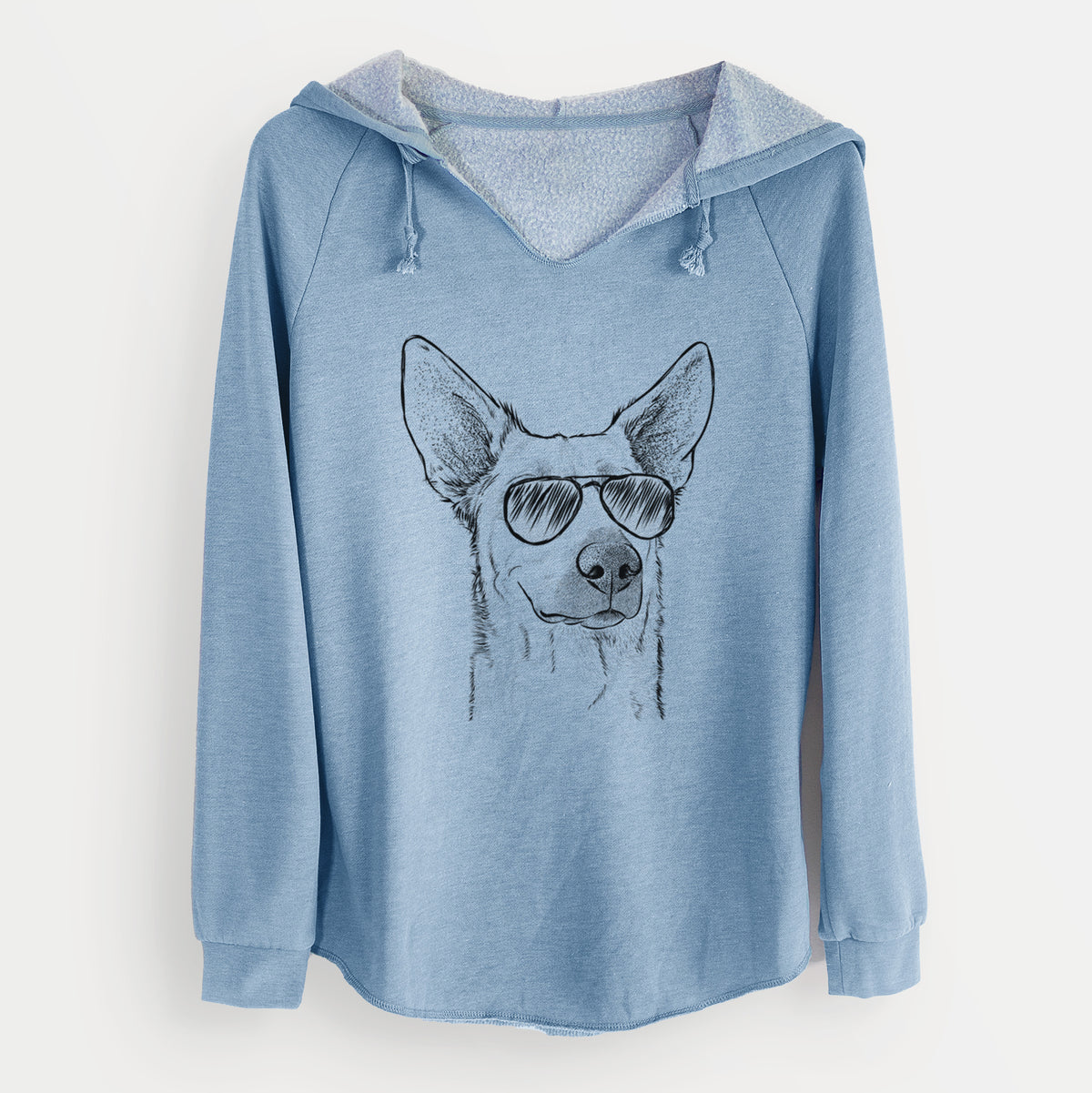 Aviator Ember the Shepherd Mix - Cali Wave Hooded Sweatshirt
