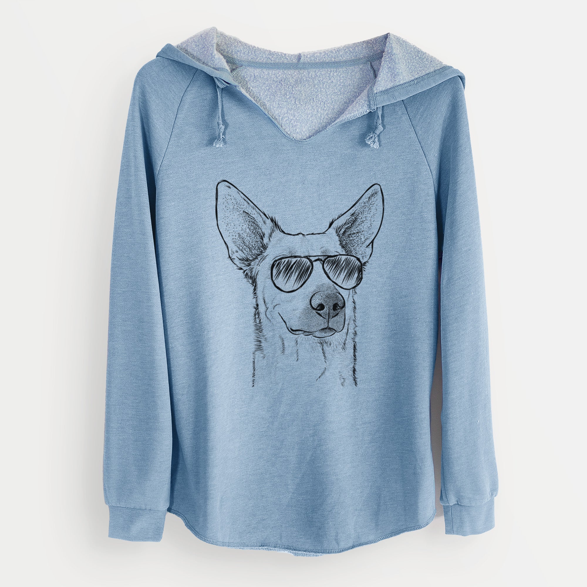 Aviator Ember the Shepherd Mix - Cali Wave Hooded Sweatshirt