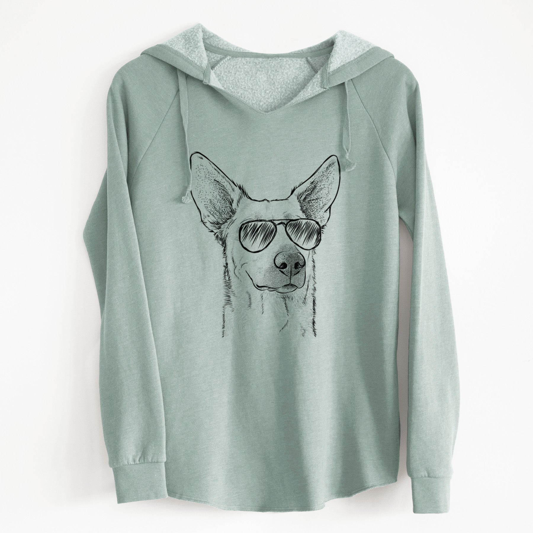 Aviator Ember the Shepherd Mix - Cali Wave Hooded Sweatshirt