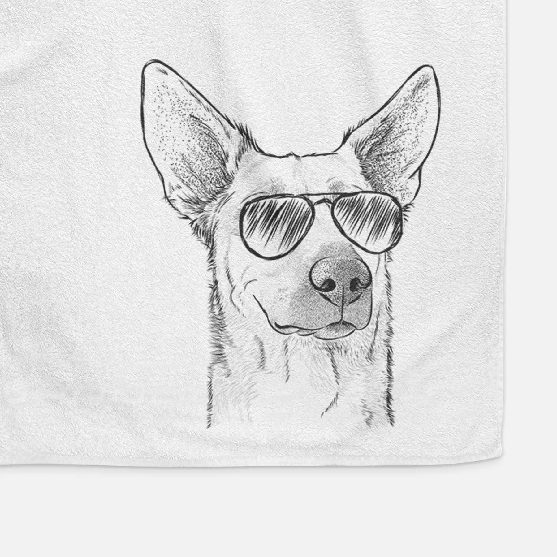 Ember the Shepherd Mix Decorative Hand Towel