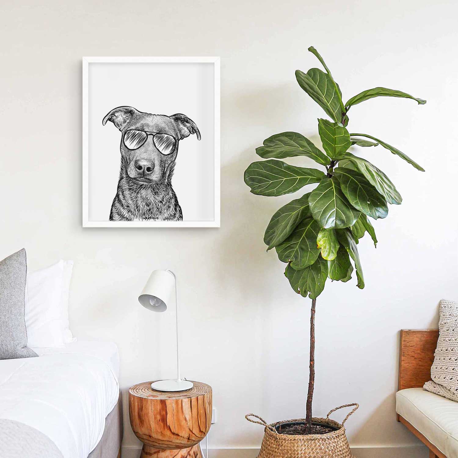 Embyr the Mixed Breed Art Print