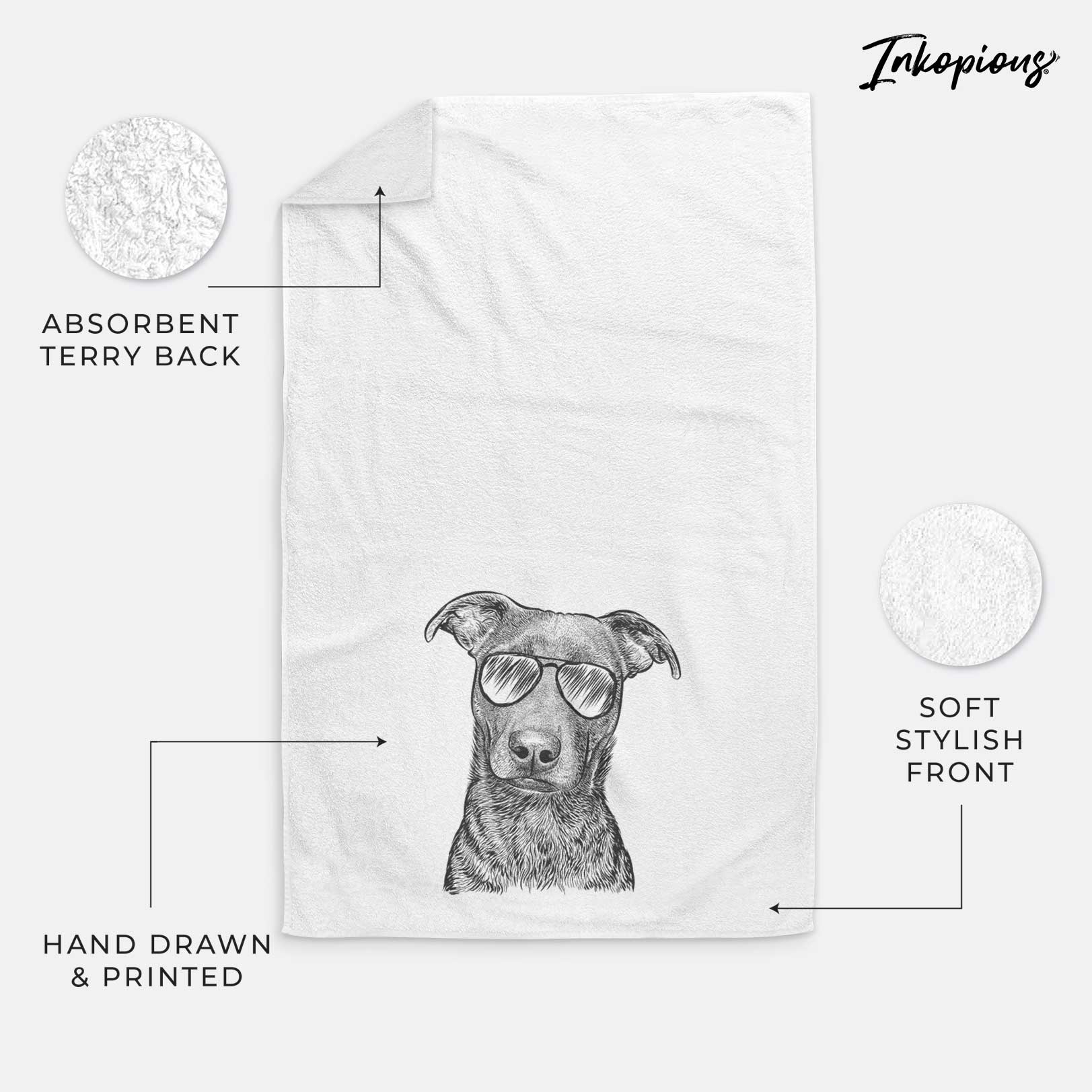 Embyr the Mixed Breed Decorative Hand Towel