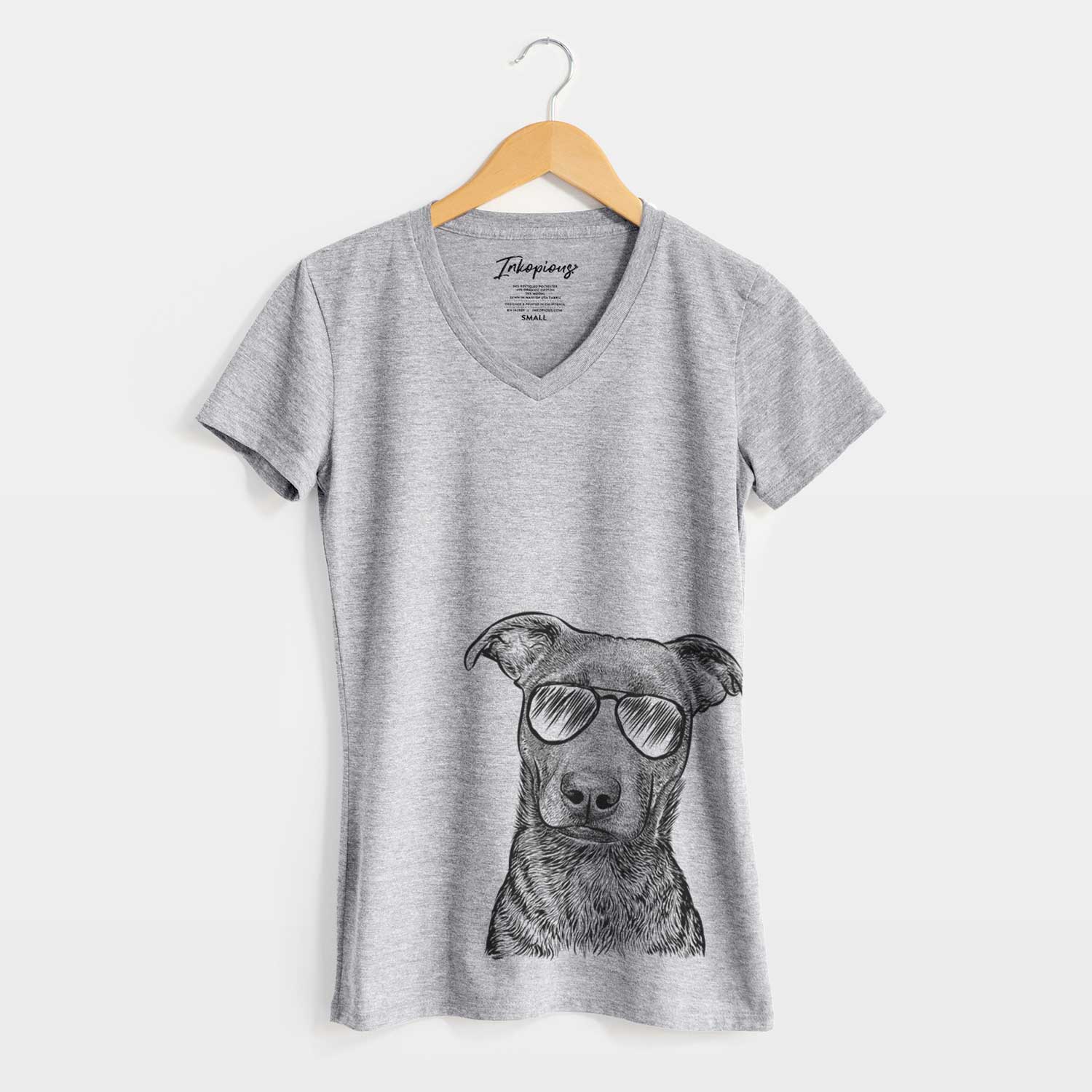 Aviator Embyr the Mixed Breed - Women's V-neck Shirt