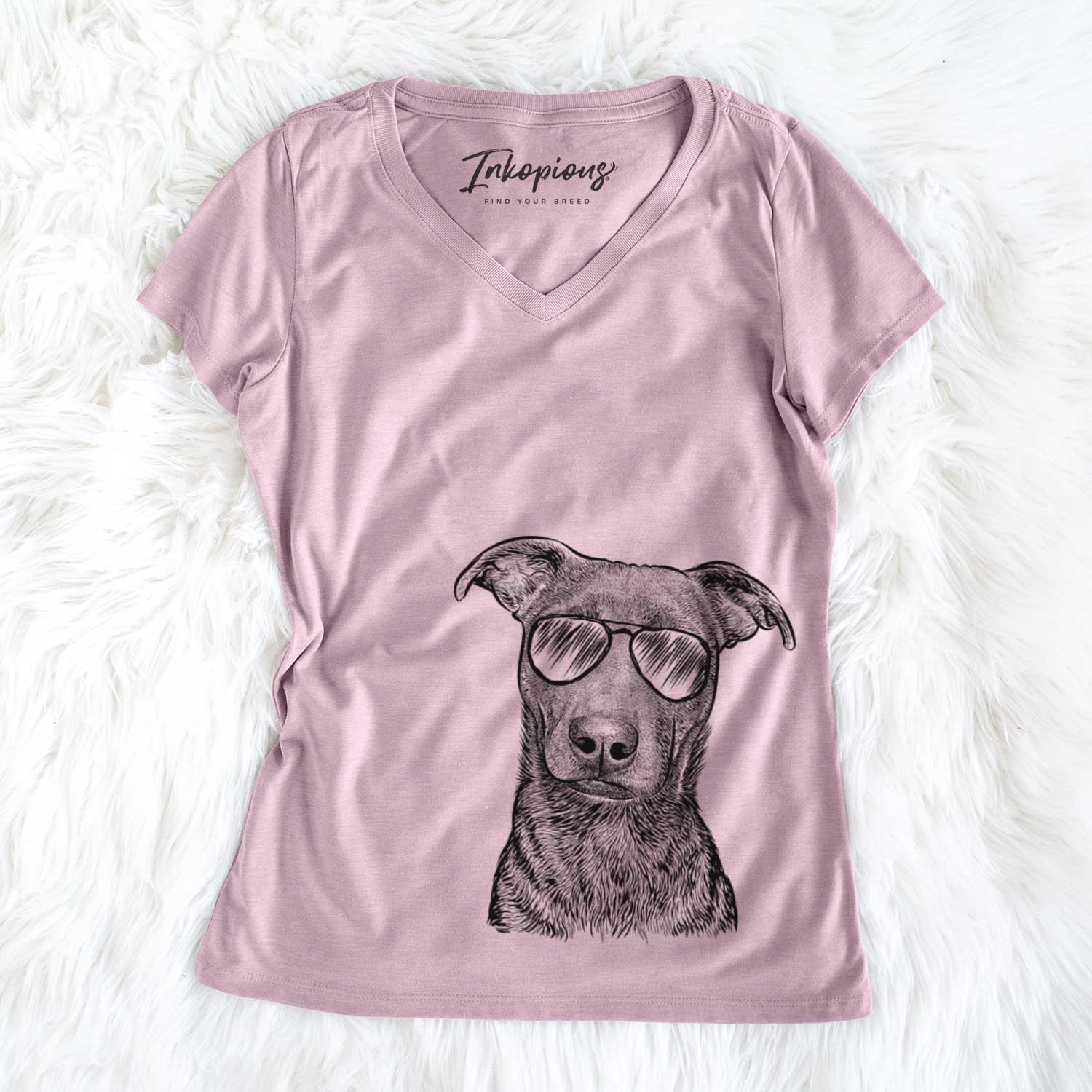 Embyr the Mixed Breed - Women's V-neck Shirt